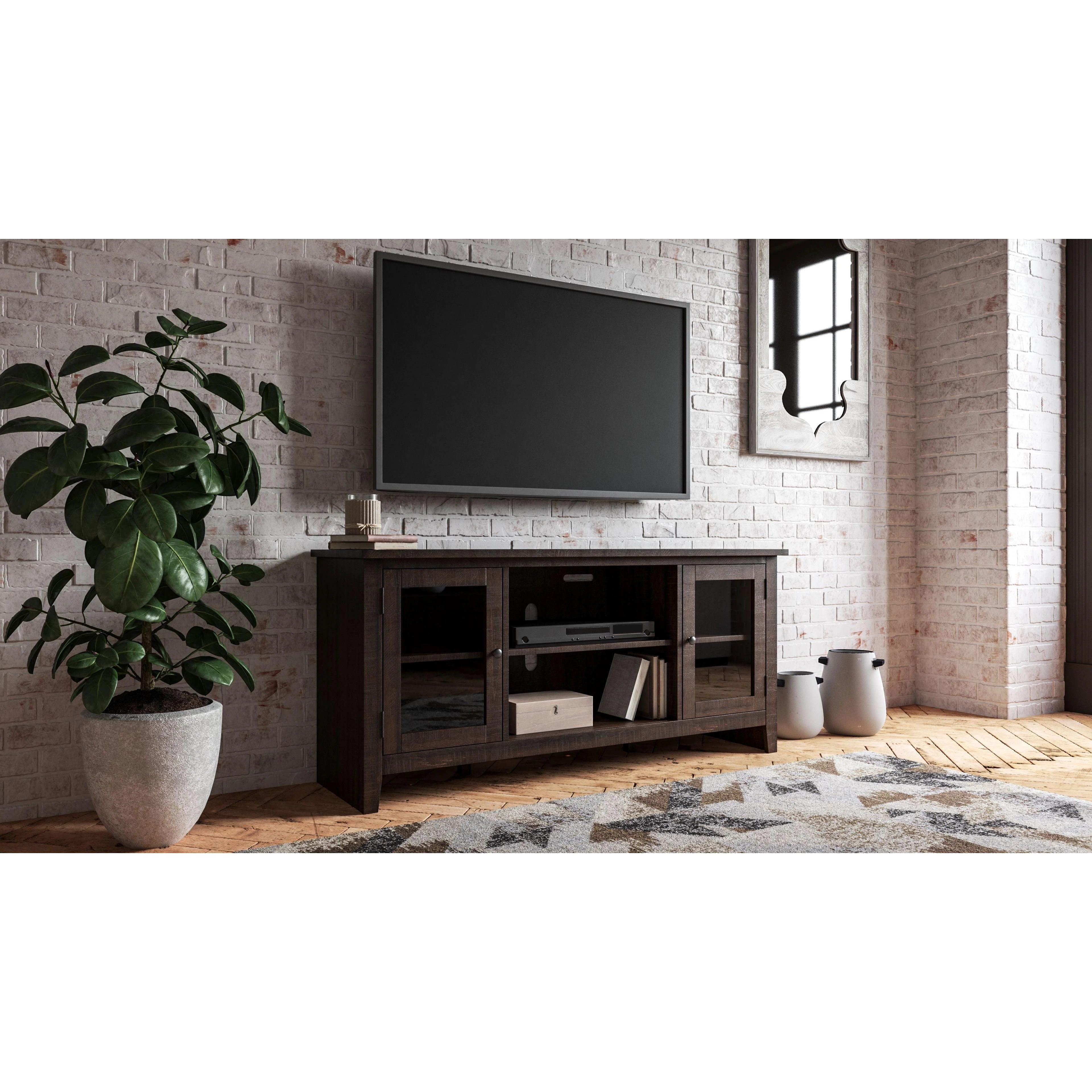 Camiburg - Warm Brown - Lg Tv Stand W/fireplace Option - Image 8