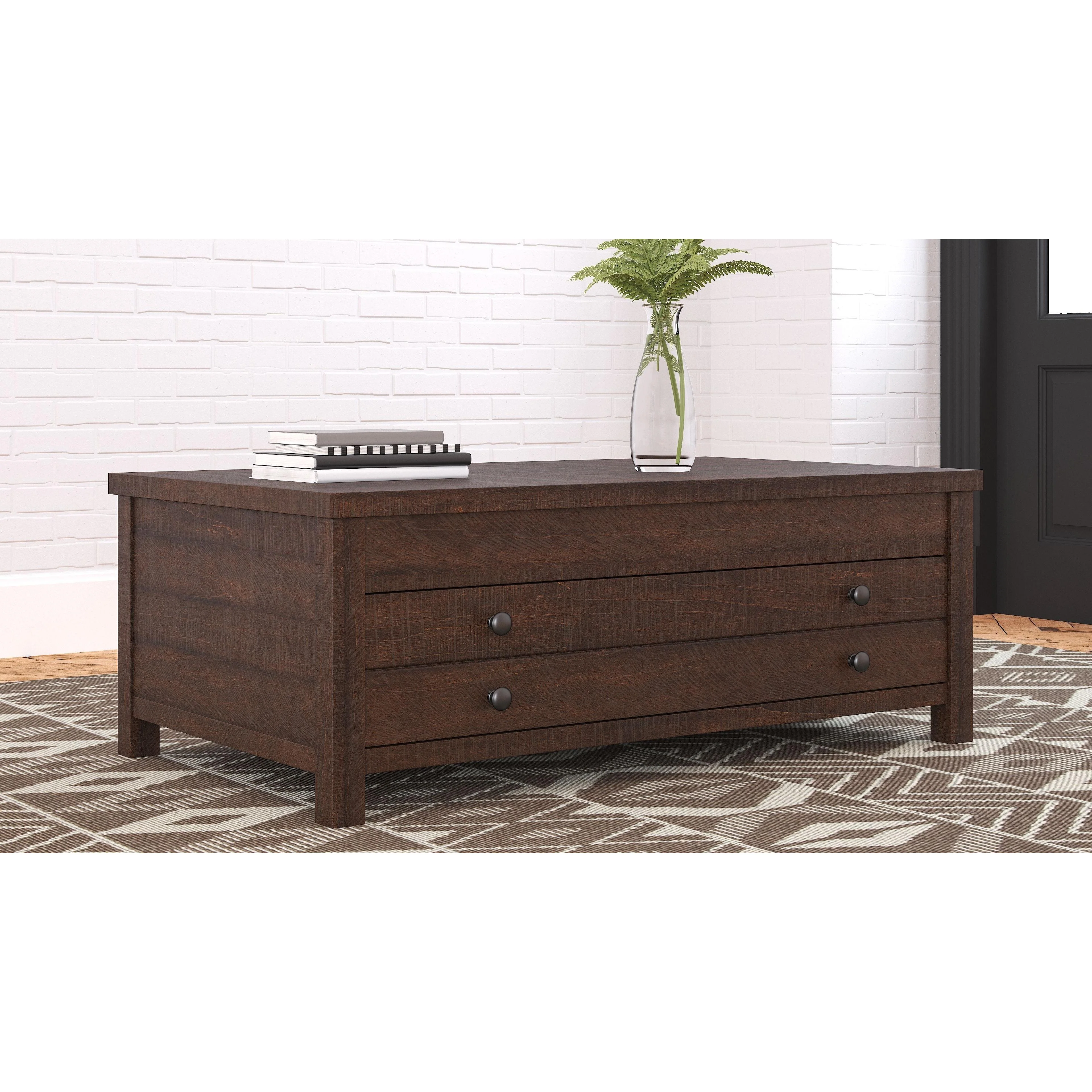 Camiburg - Warm Brown - Lift Top Cocktail Table - Image 2