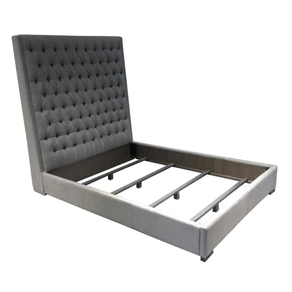 Camille - Upholstered King Headboard - Gray - Image 2