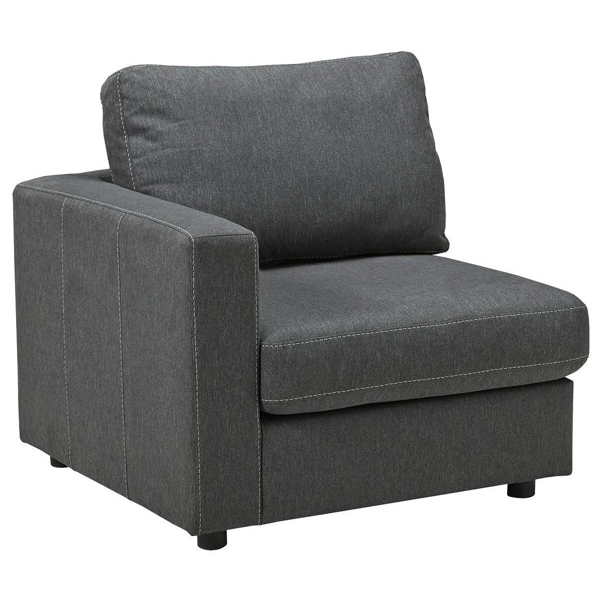 Candela - Charcoal - Left Arm Facing Chair 4 Pc Sectional - Image 3