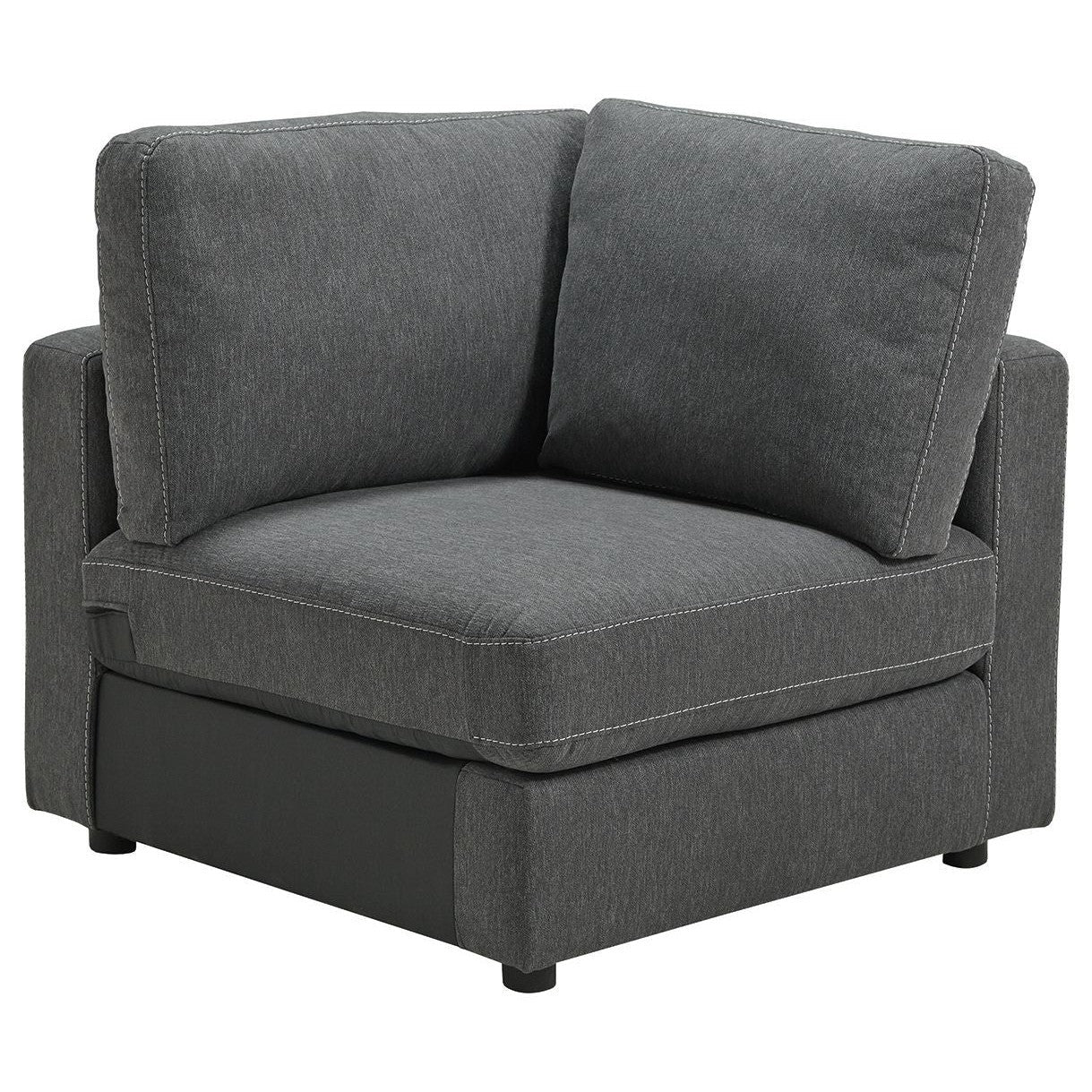 Candela - Charcoal - Left Arm Facing Chair 4 Pc Sectional - Image 4