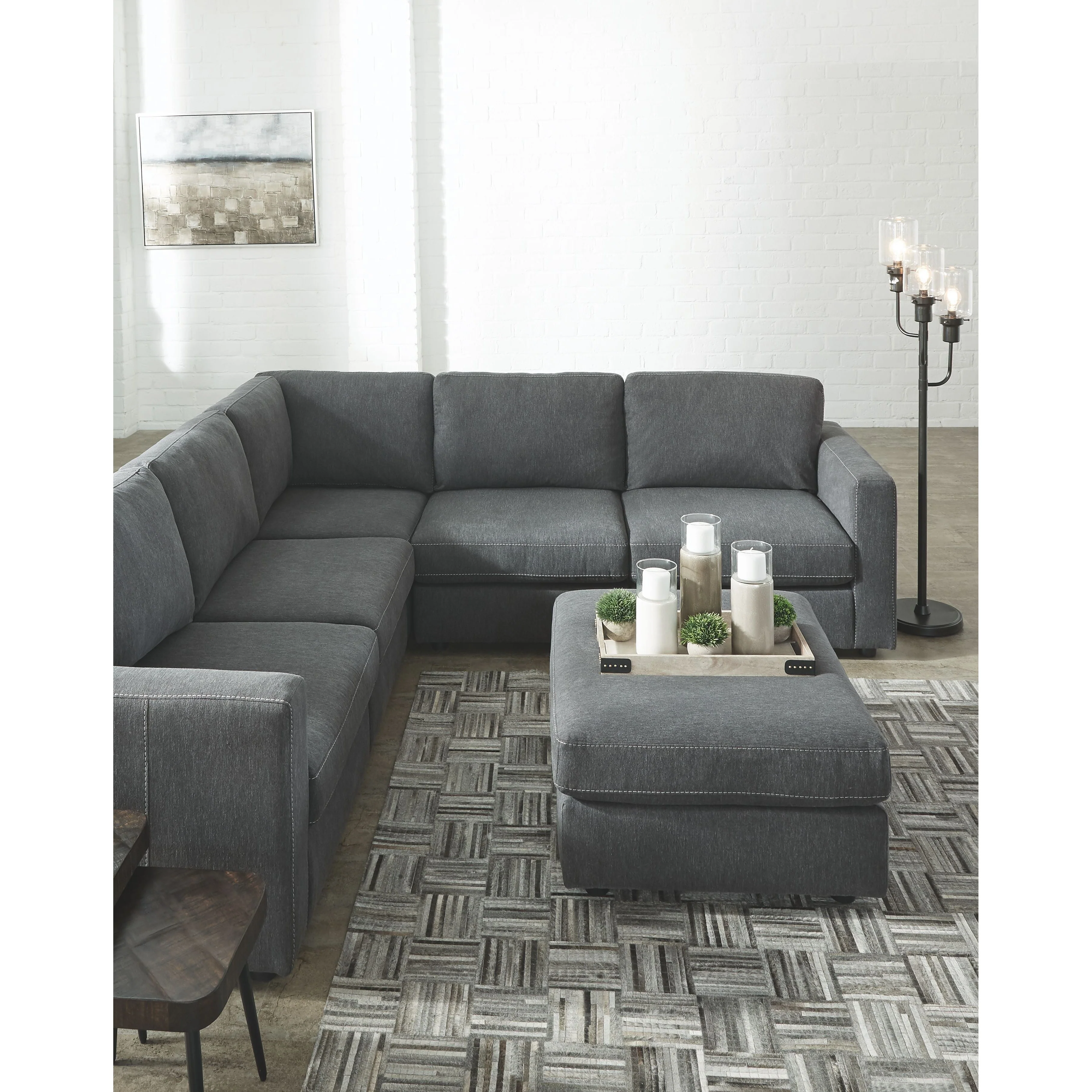 Candela - Charcoal - Oversized Accent Ottoman - Image 20
