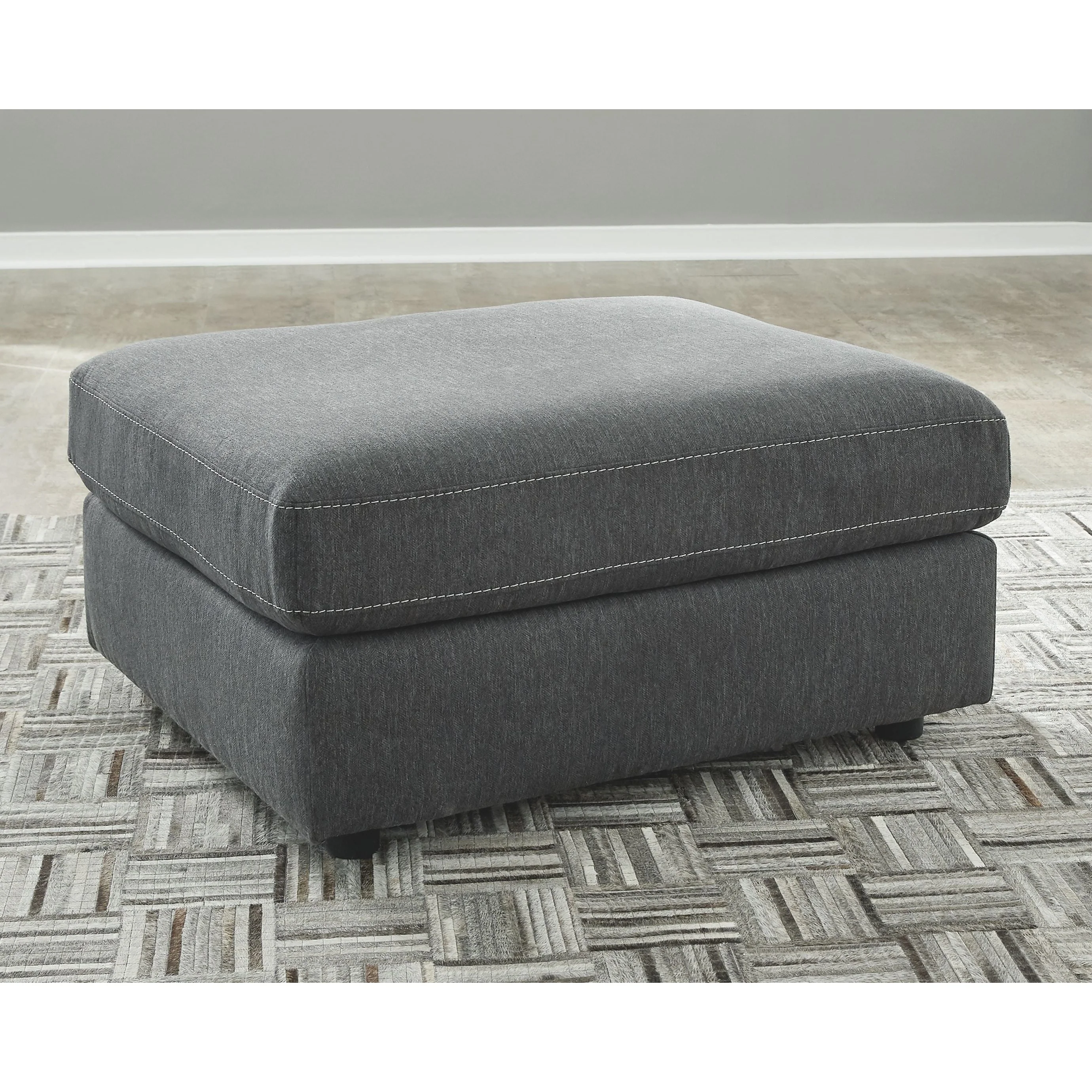 Candela - Charcoal - Oversized Accent Ottoman - Image 8
