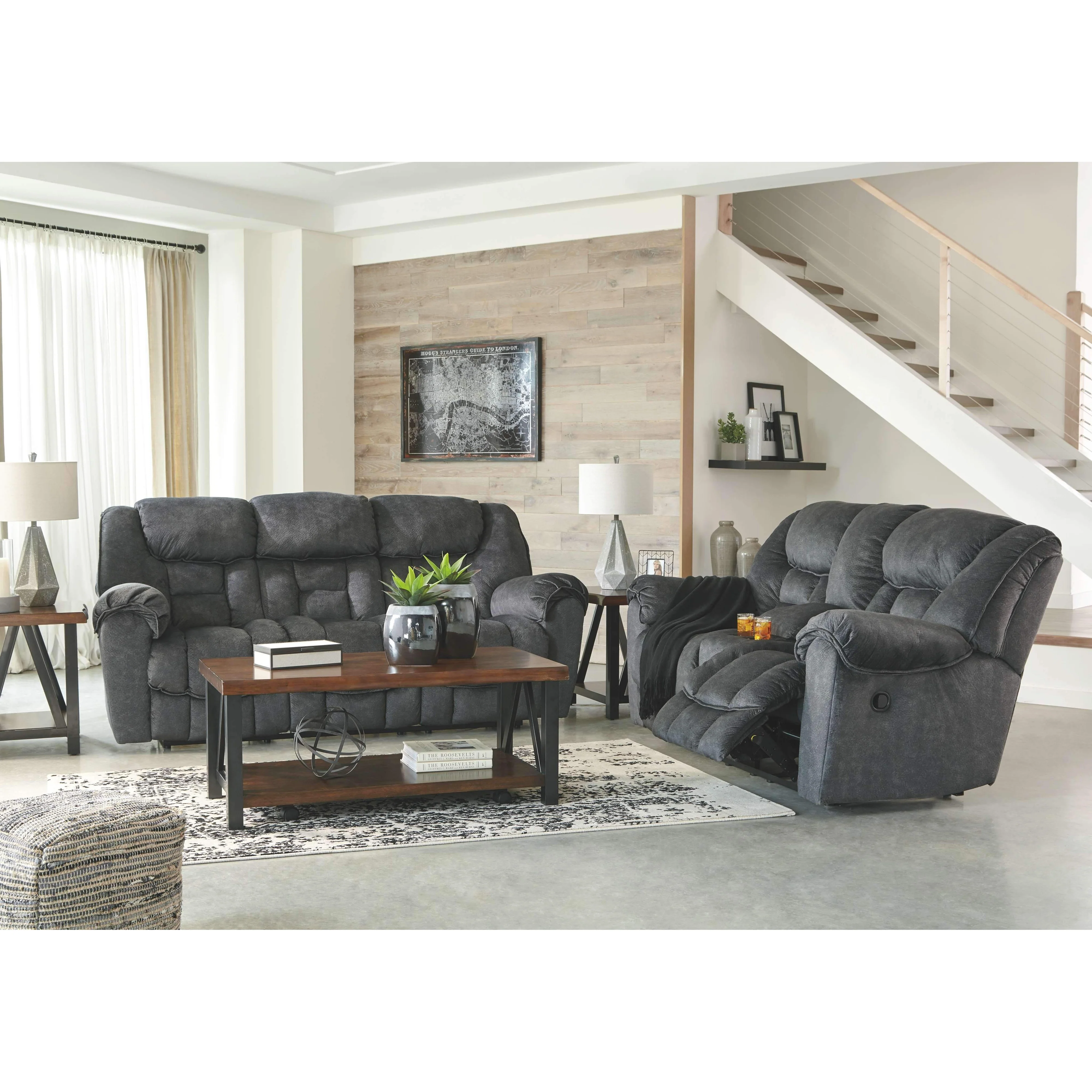 Capehorn - Granite - Reclining Sofa - Image 6