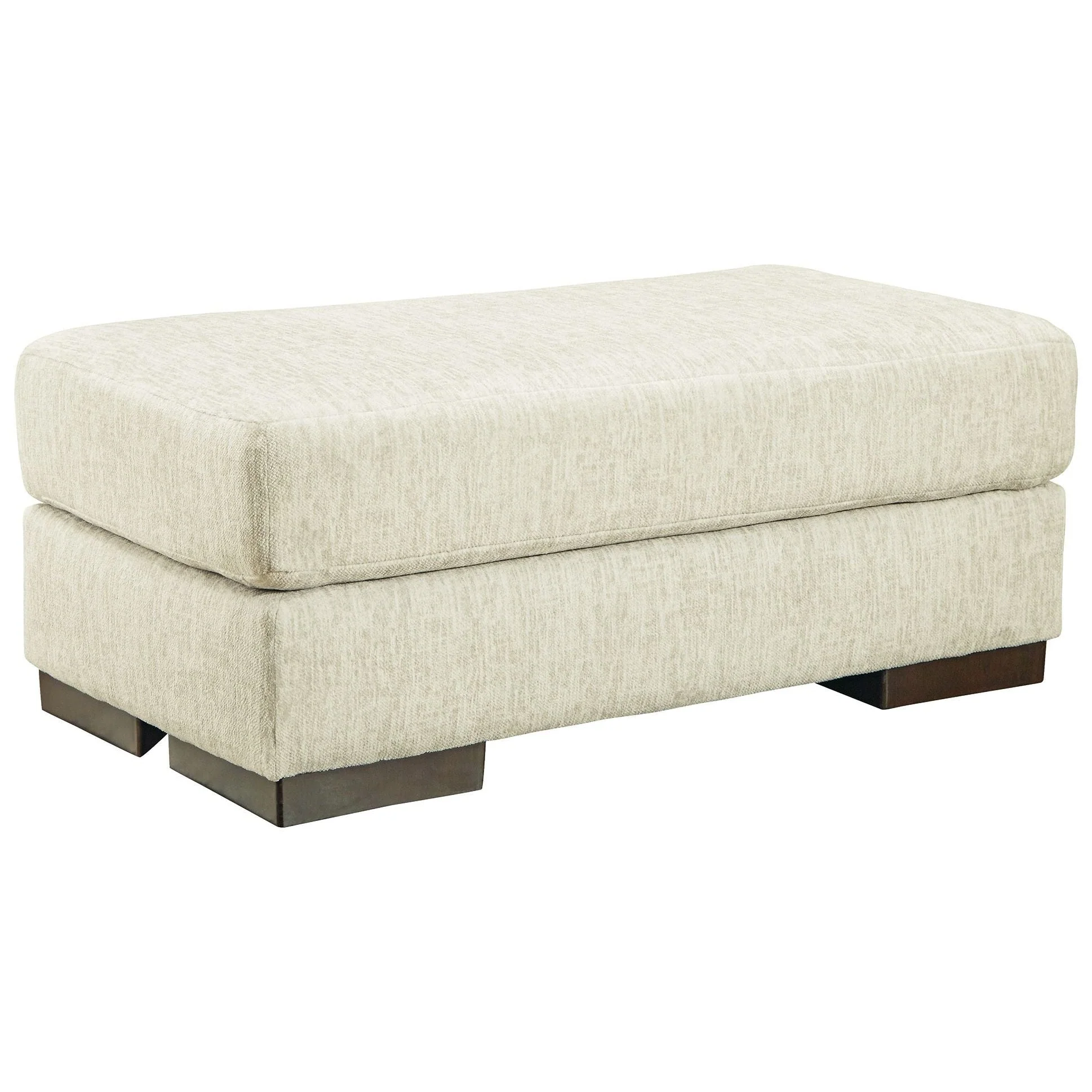 Ashley Caretti Ottoman in Parchment