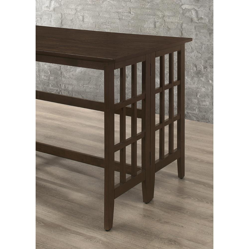 Carmina - Microfiber Peat - Counter Height Table - Image 2