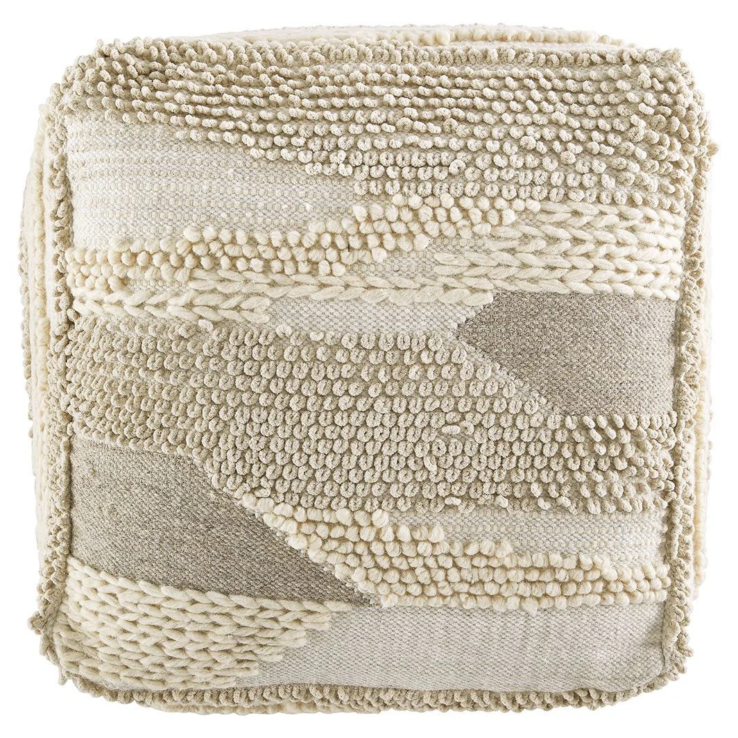Cartlow - Cream/beige/gray - Pouf - Image 7