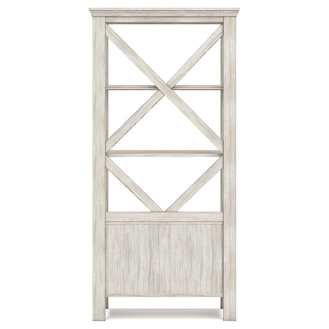 Carynhurst - Whitewash - Large Bookcase - Image 16