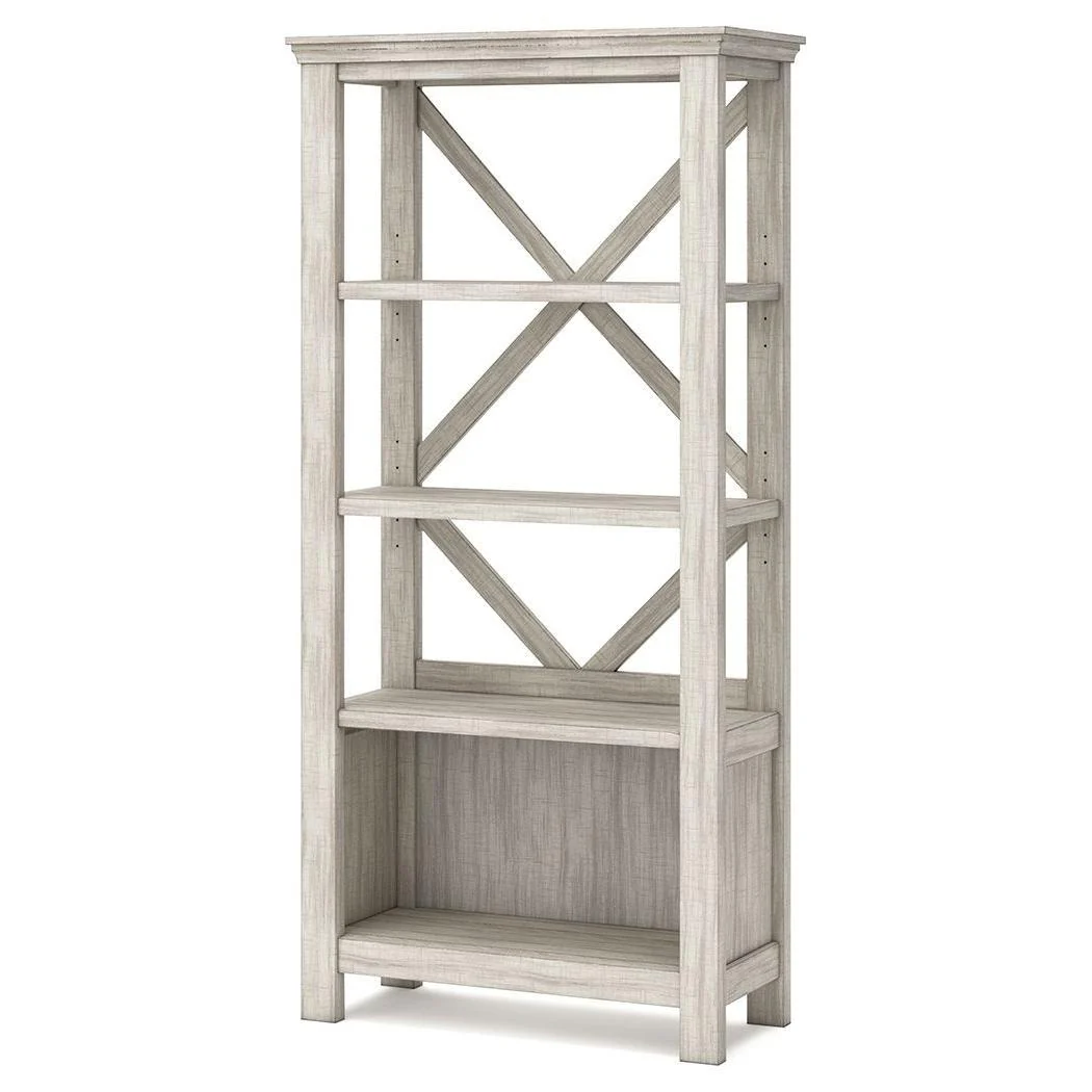 Carynhurst - Whitewash - Large Bookcase - Image 3