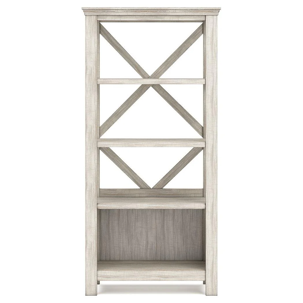Carynhurst - Whitewash - Large Bookcase - Image 4