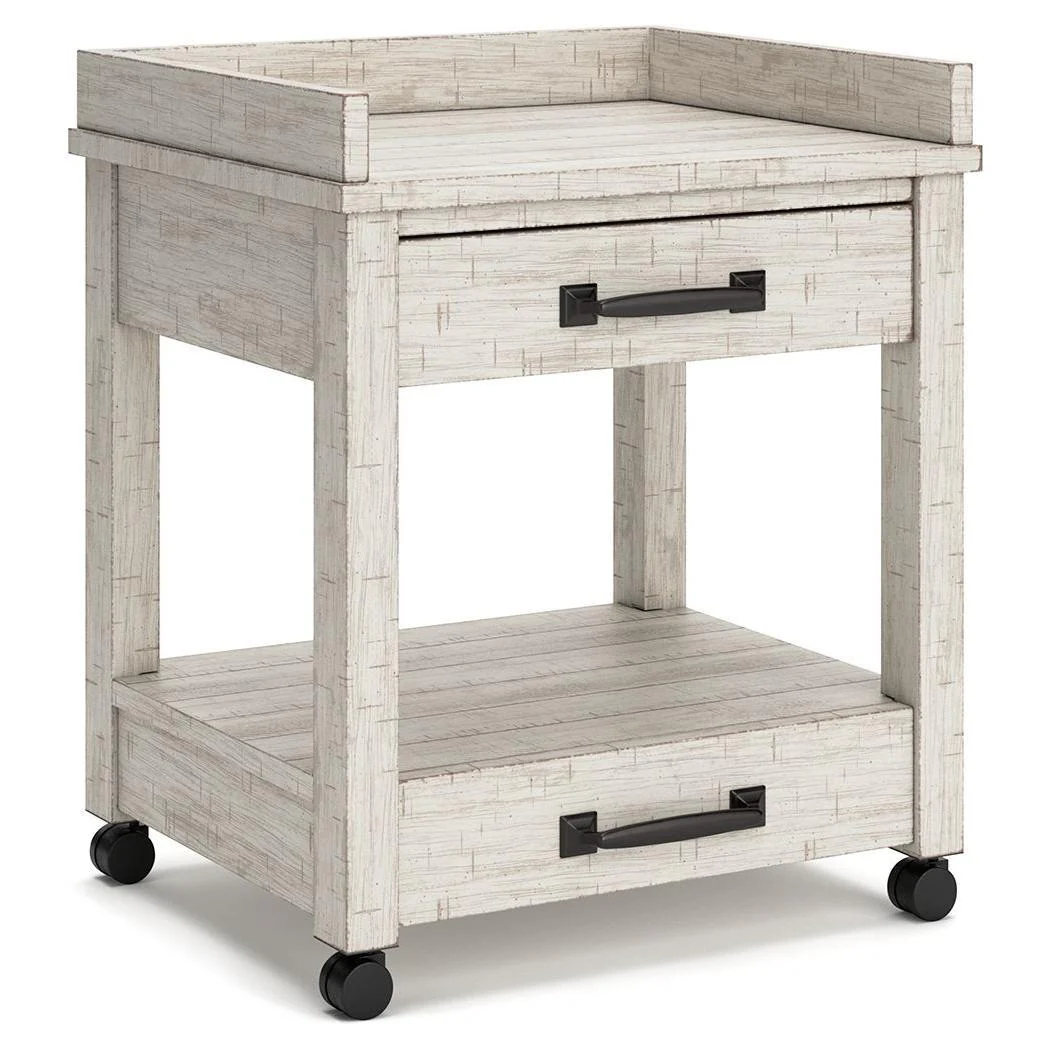 Carynhurst - Whitewash - Printer Stand