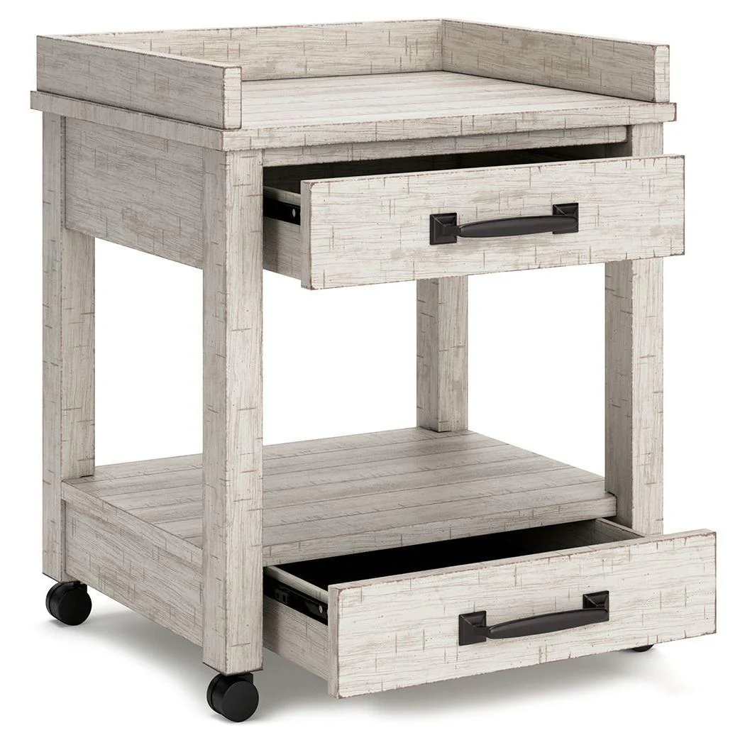 Carynhurst - Whitewash - Printer Stand - Image 3