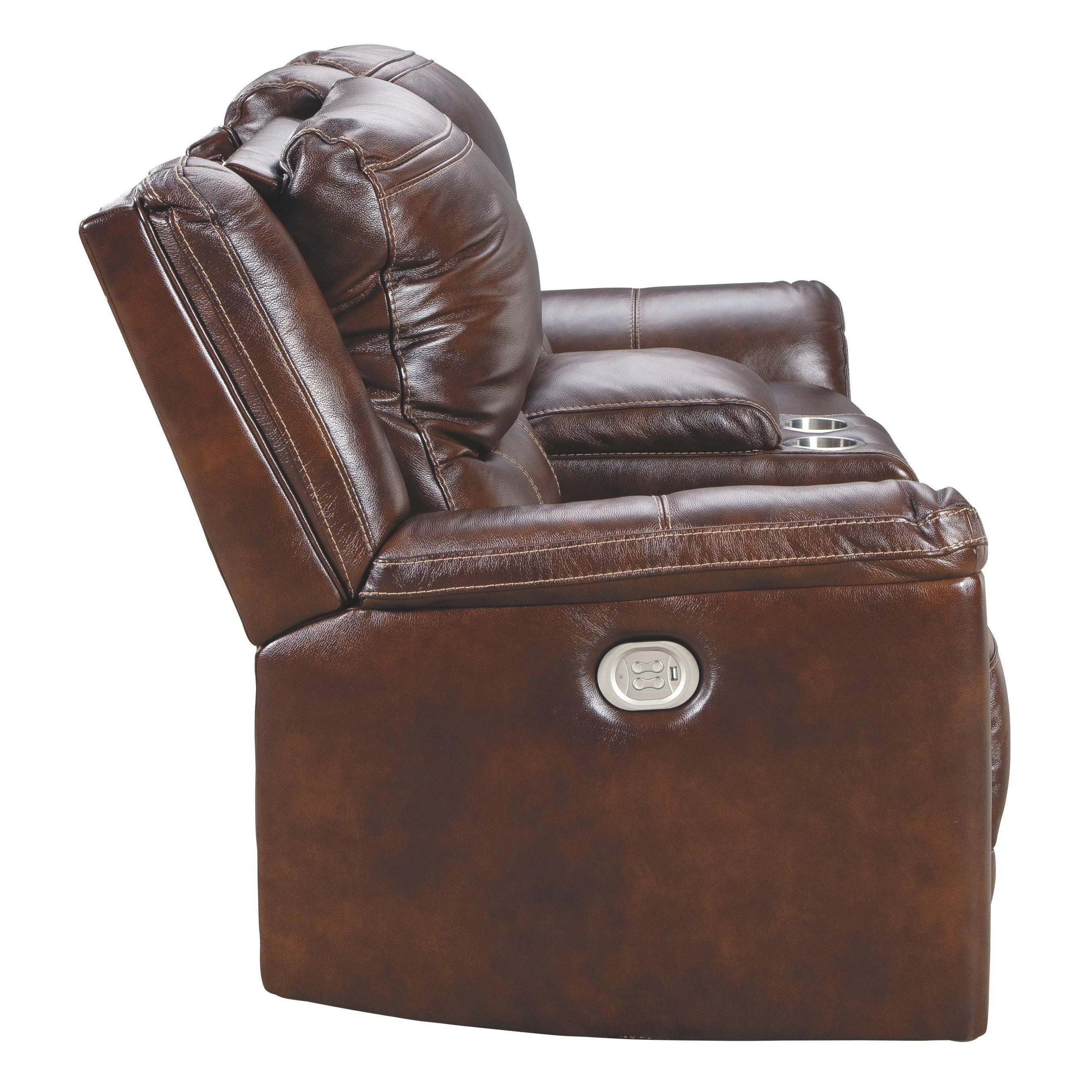 Catanzaro - Light Brown - Pwr Rec Loveseat/con/adj Hdrst - Image 6