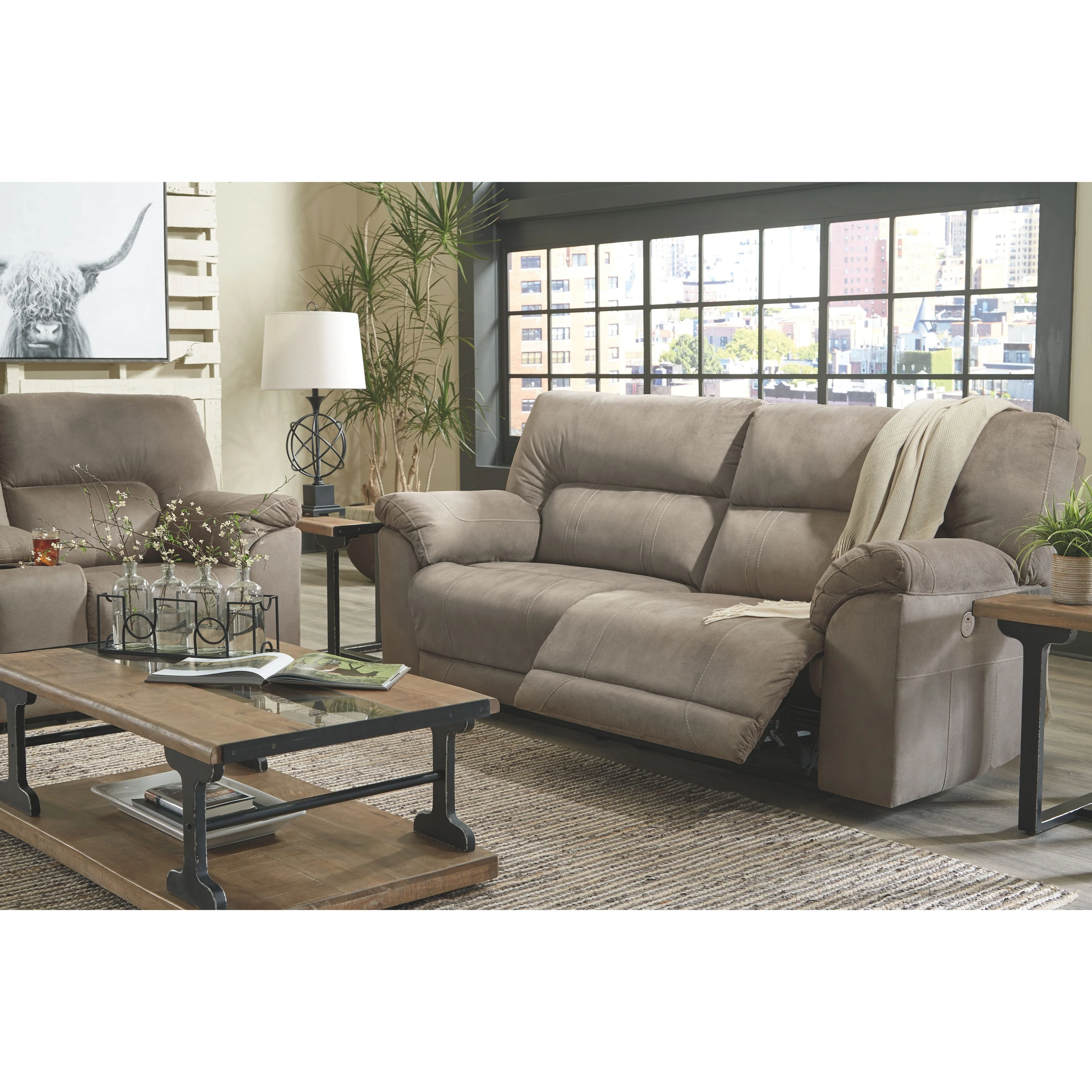 Cavalcade - Slate - 2 Seat Reclining Power Sofa - Image 5