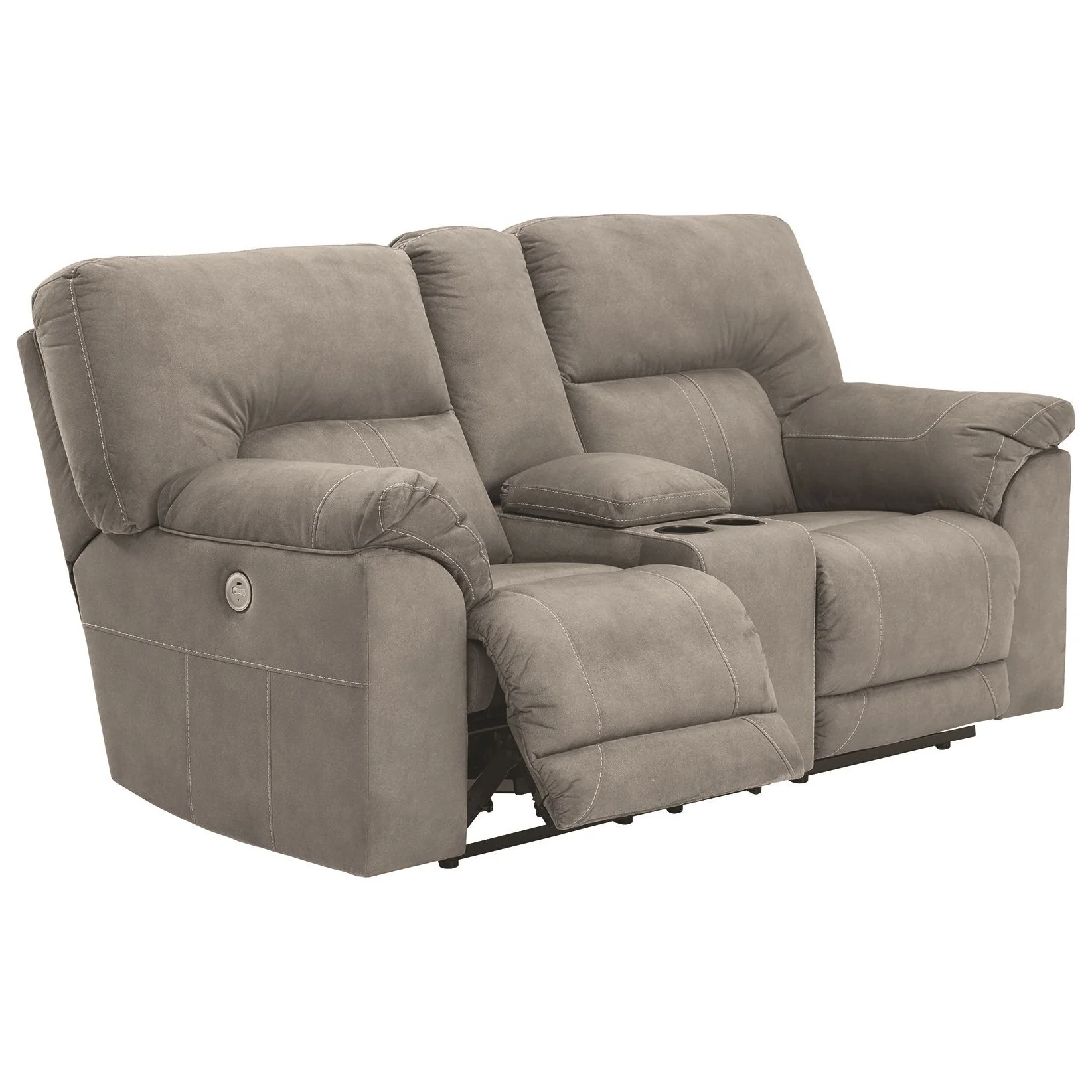Cavalcade - Slate - Dbl Rec Pwr Loveseat W/console - Image 18