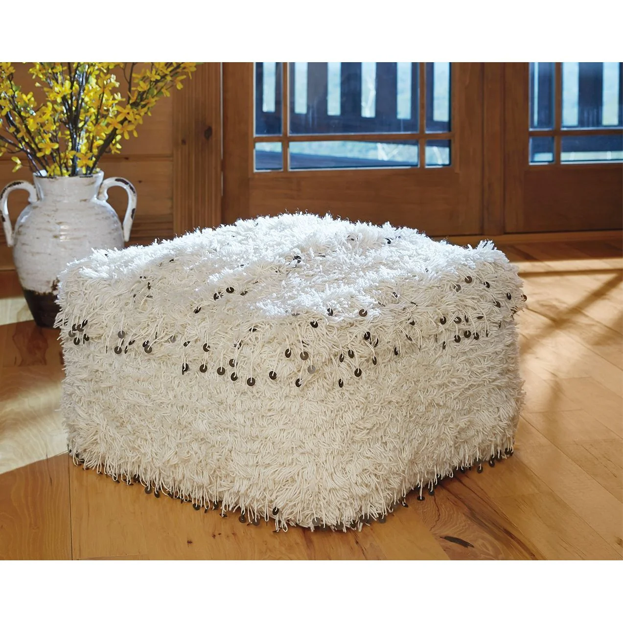 Celeste - Cream - Pouf - Image 2