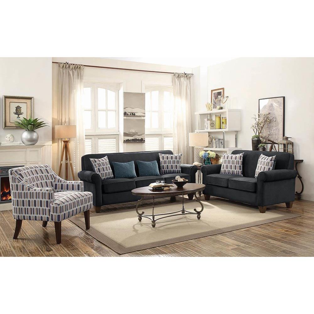 Cement - Black - Loveseat