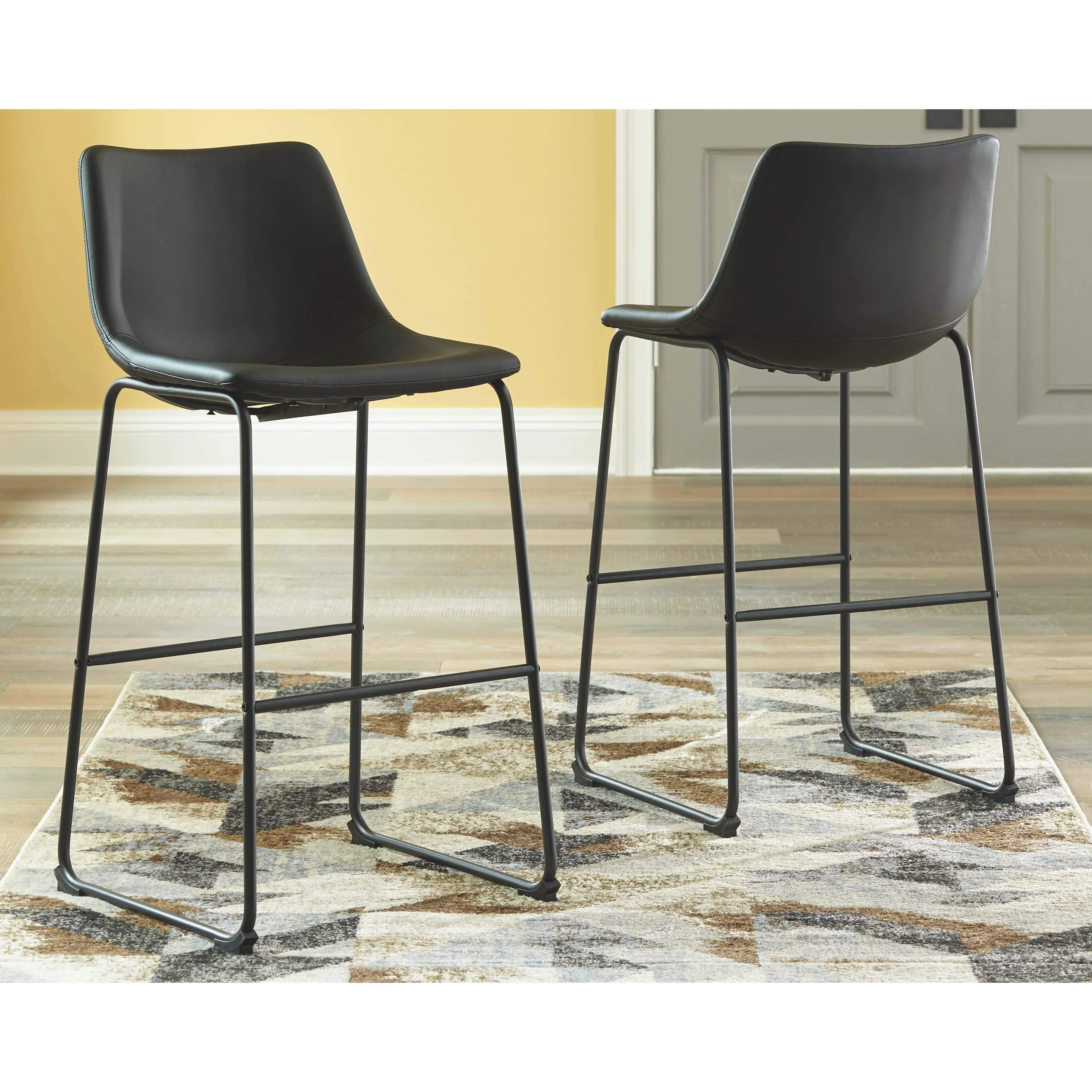 Centiar - Black - Pub Height Bar Stool (set Of 2) - Image 9