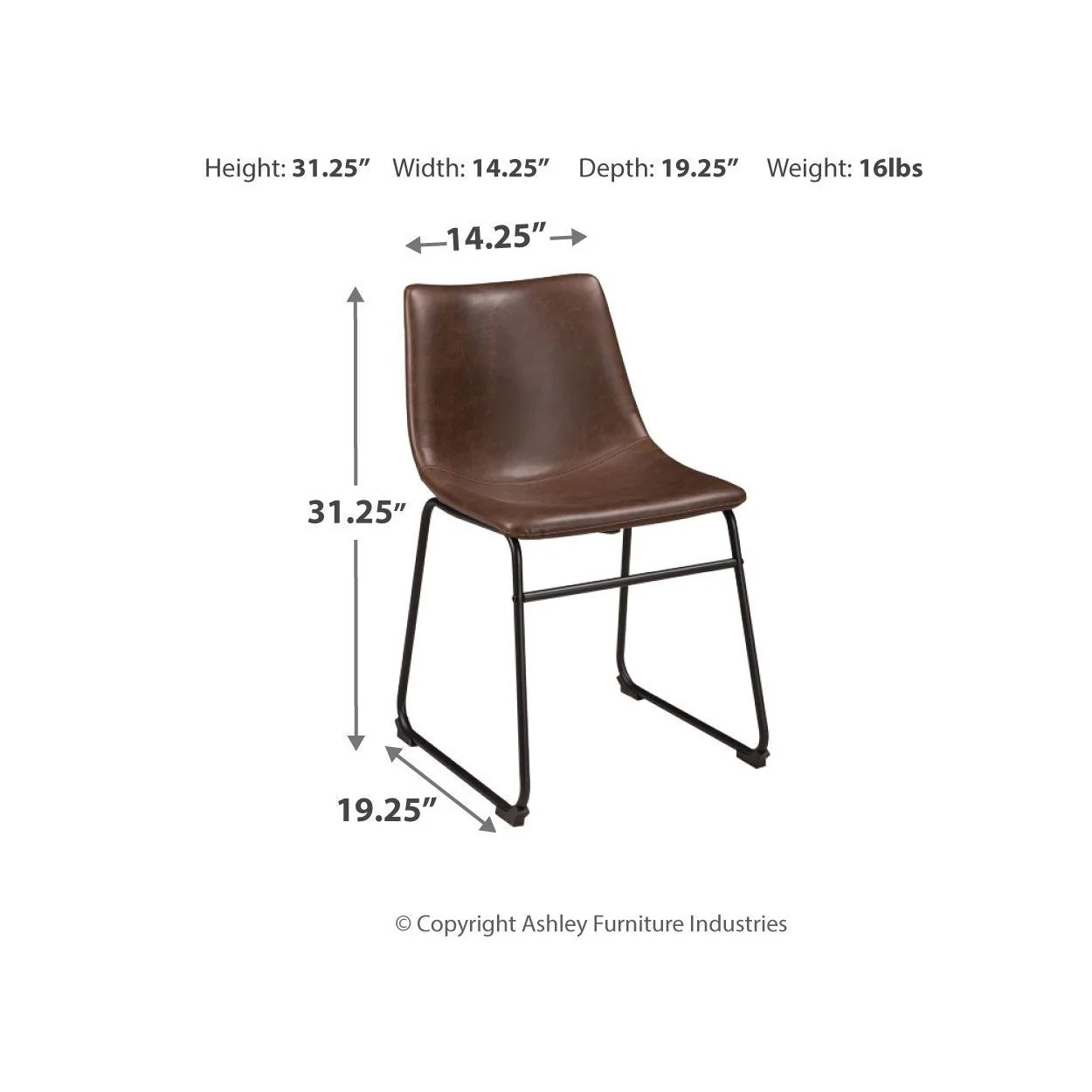 Centiar - Brown/black - Dining Chair (set Of 2) - Image 15