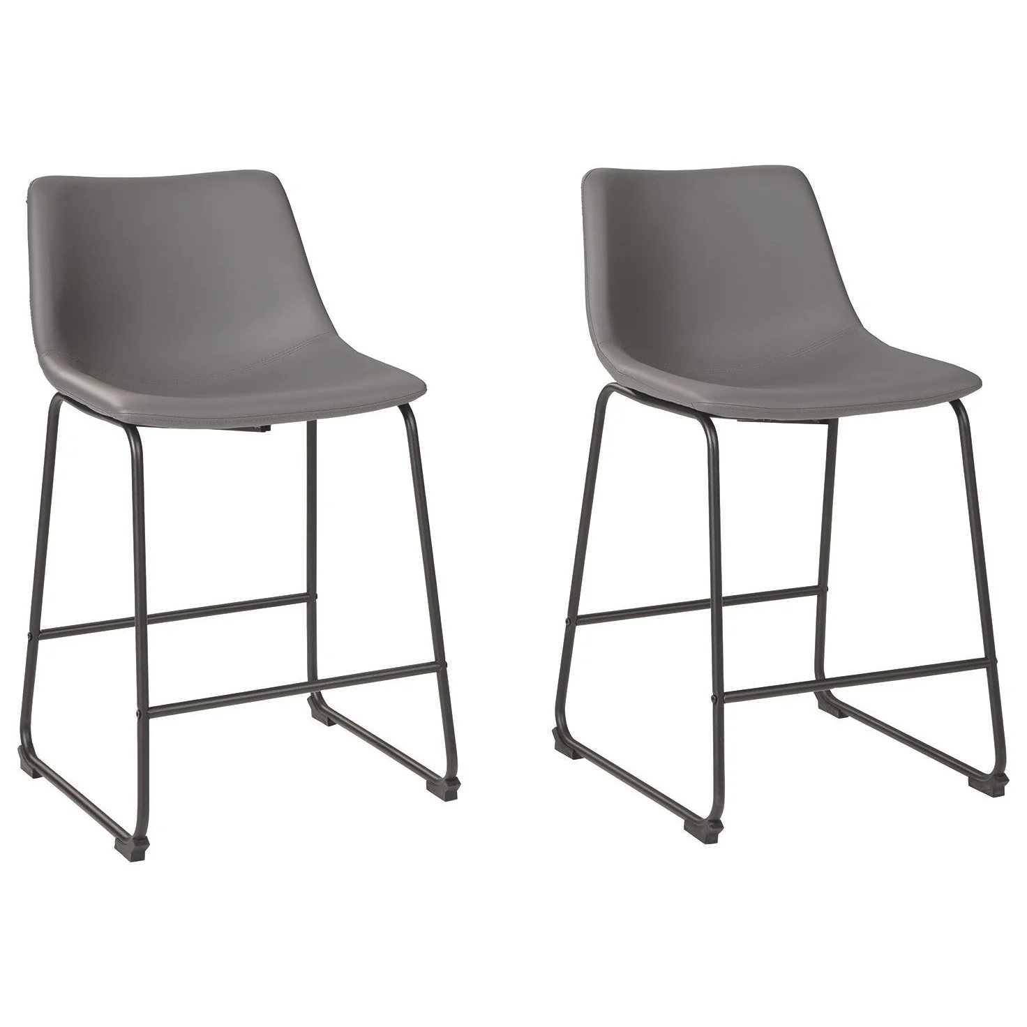 Centiar - Gray - Counter Height Bar Stool (set Of 2)