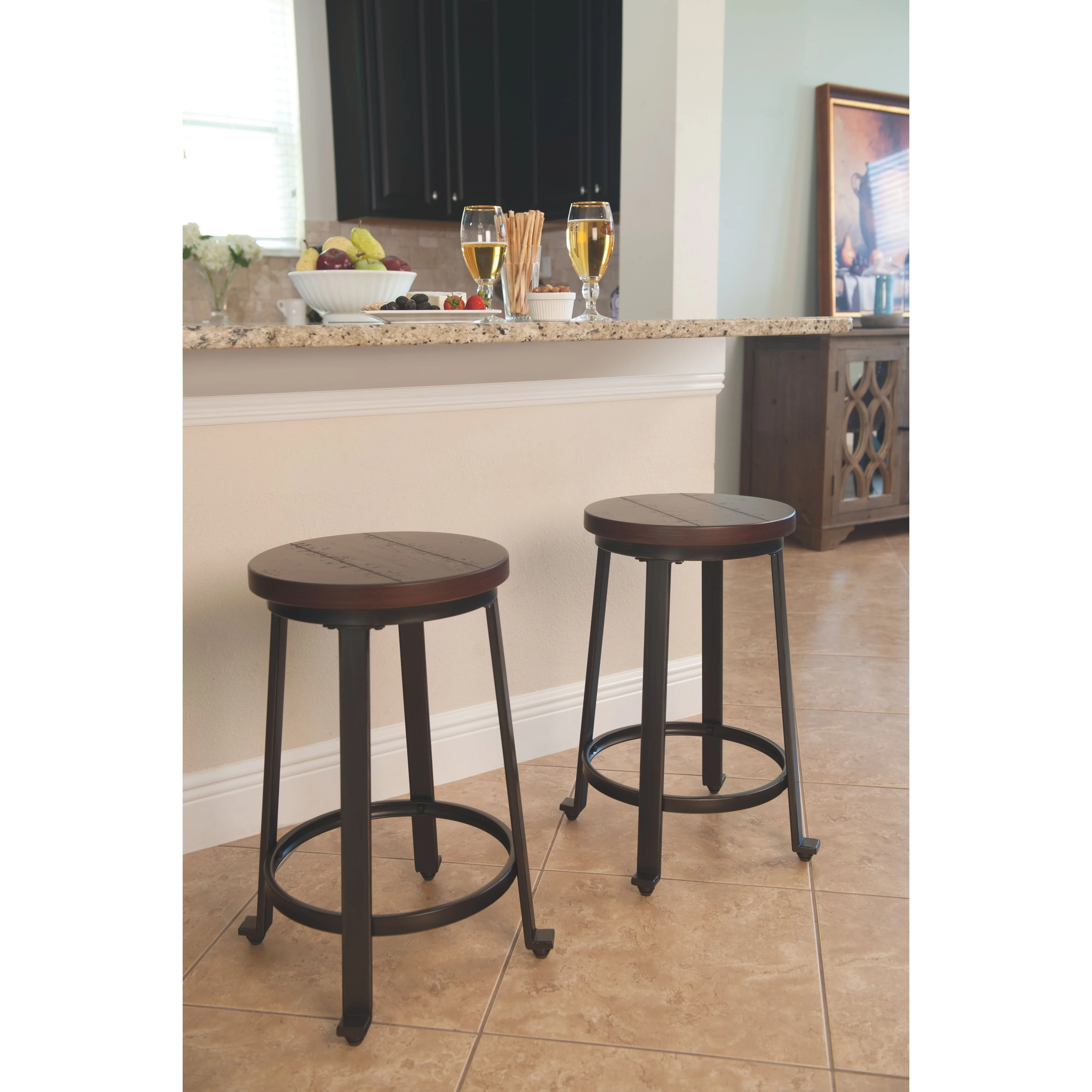 Challiman - Rustic Brown - Counter Height Bar Stool (set Of 2) - Image 9
