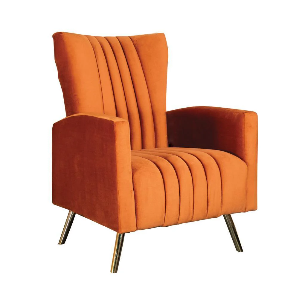 Channeled - Rust - Accent Chair - Image 2