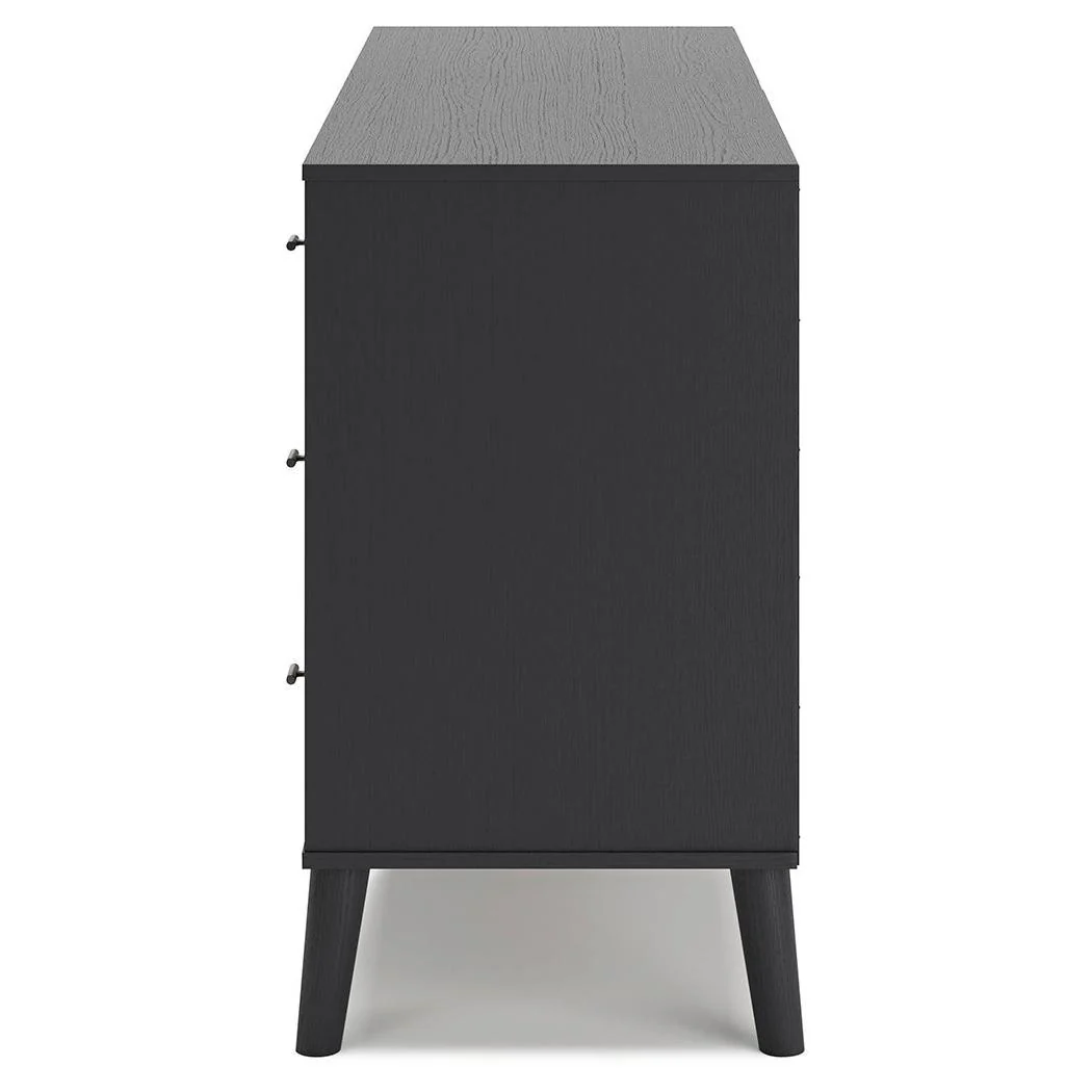 Charlang - Black/gray - Six Drawer Dresser - Image 7