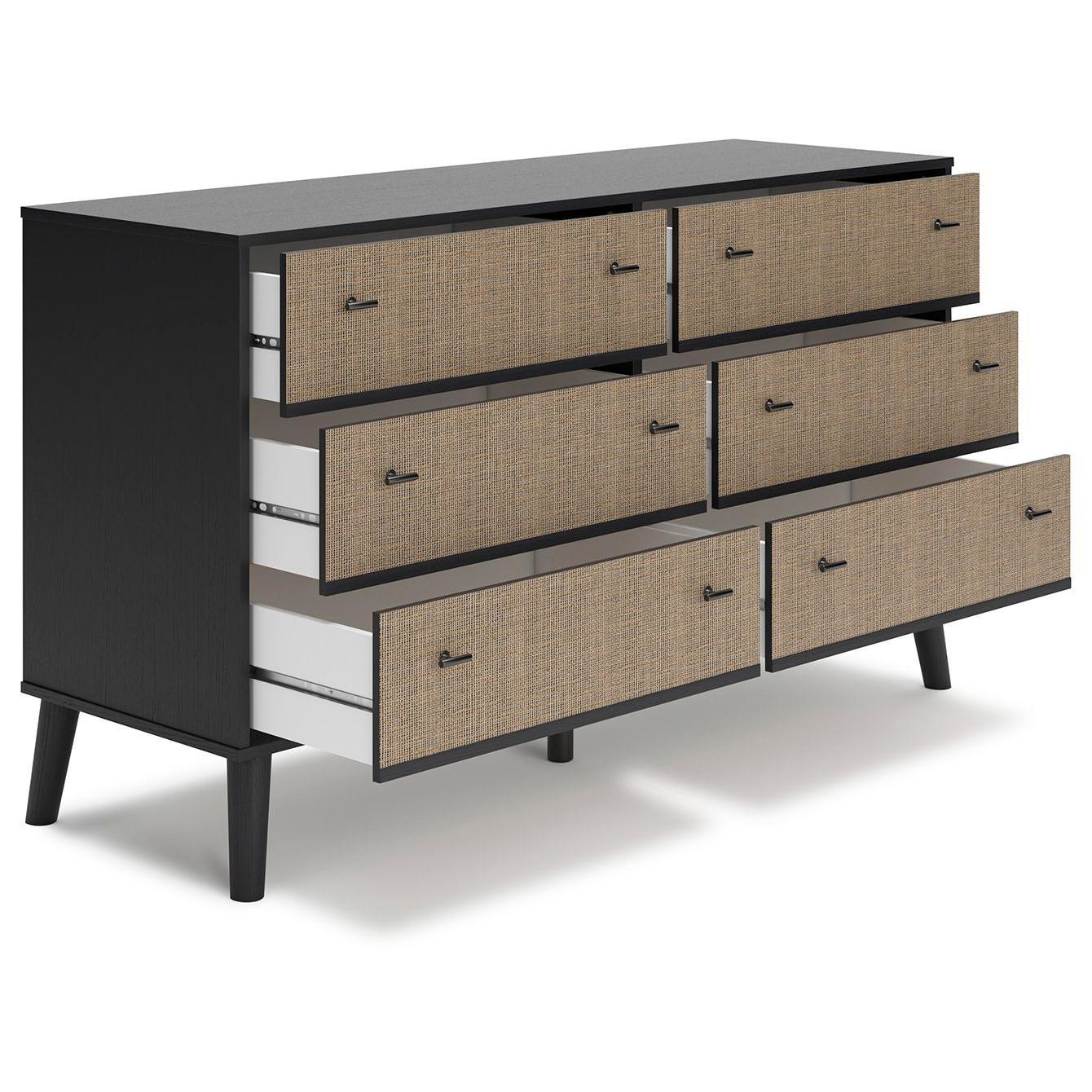 Charlang - Black/gray - Six Drawer Dresser - Image 9