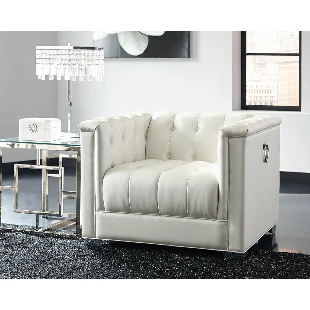 Chaviano Collection - White - Chair - Pearl - Image 2