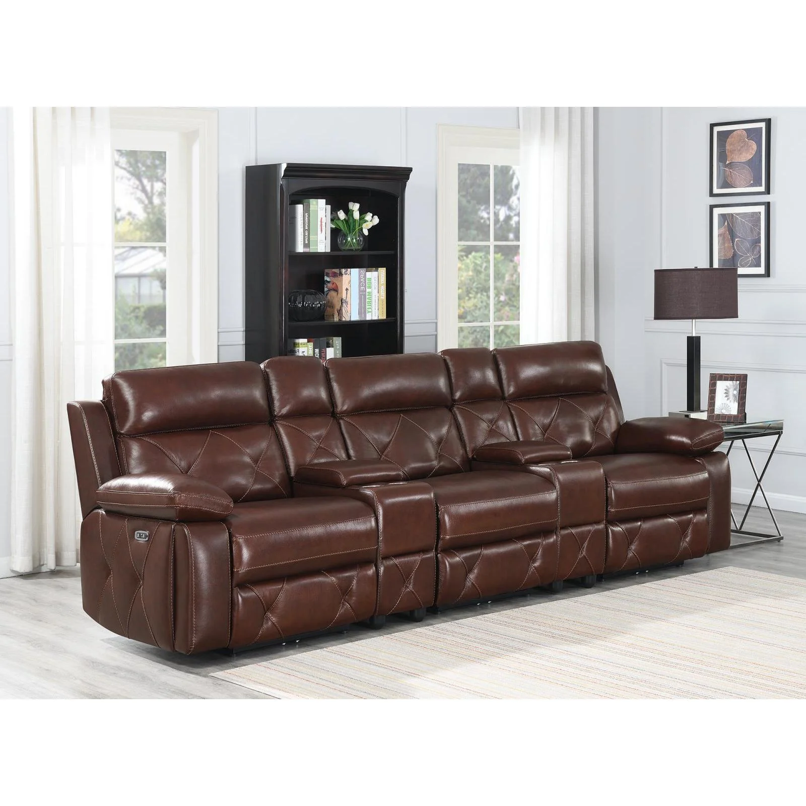 Chester Motion Collection - 5 Pc Power 2 Home Theater - Chocolate