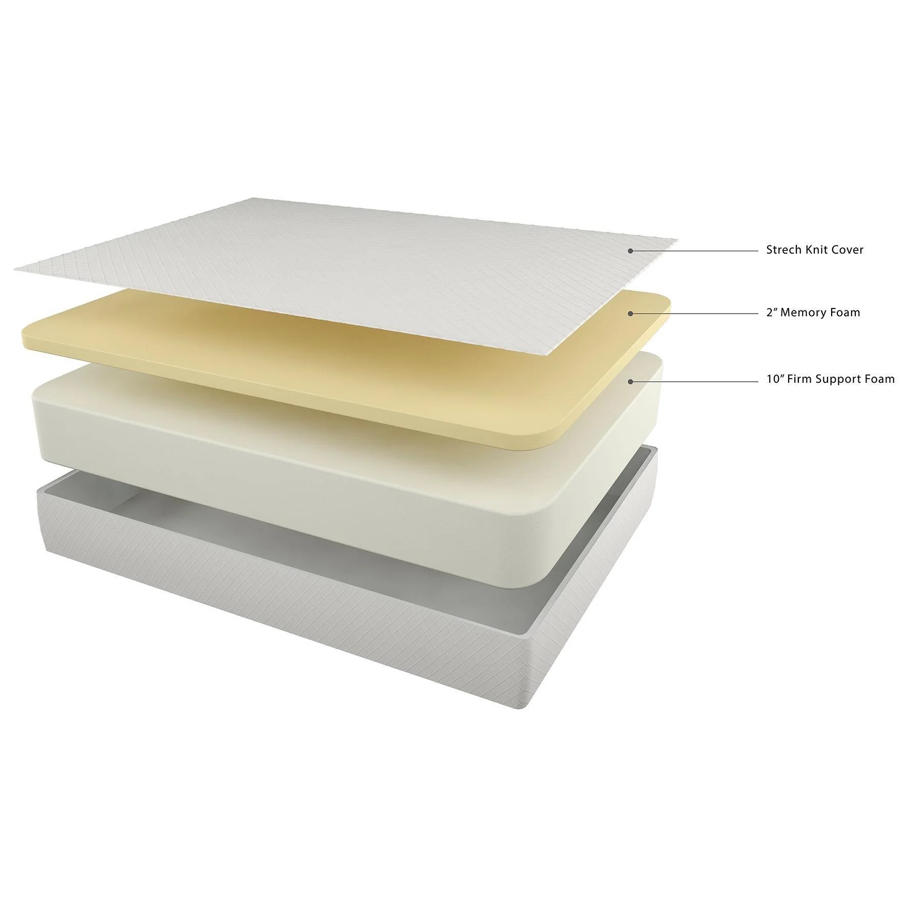 Chime - White - King Mattress - 12-inch - Image 3