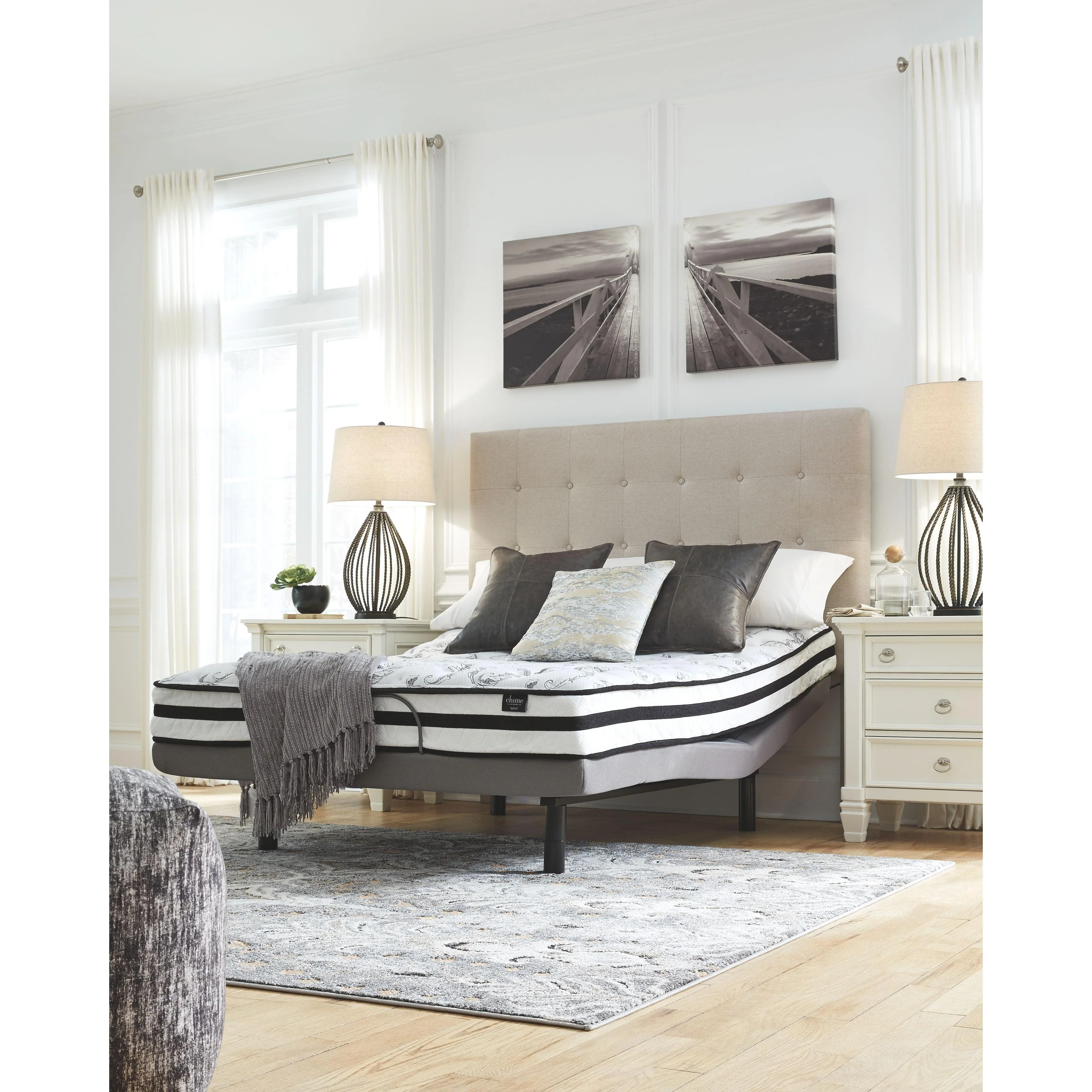 Chime - White - King Mattress - Traditional Coils - Image 5
