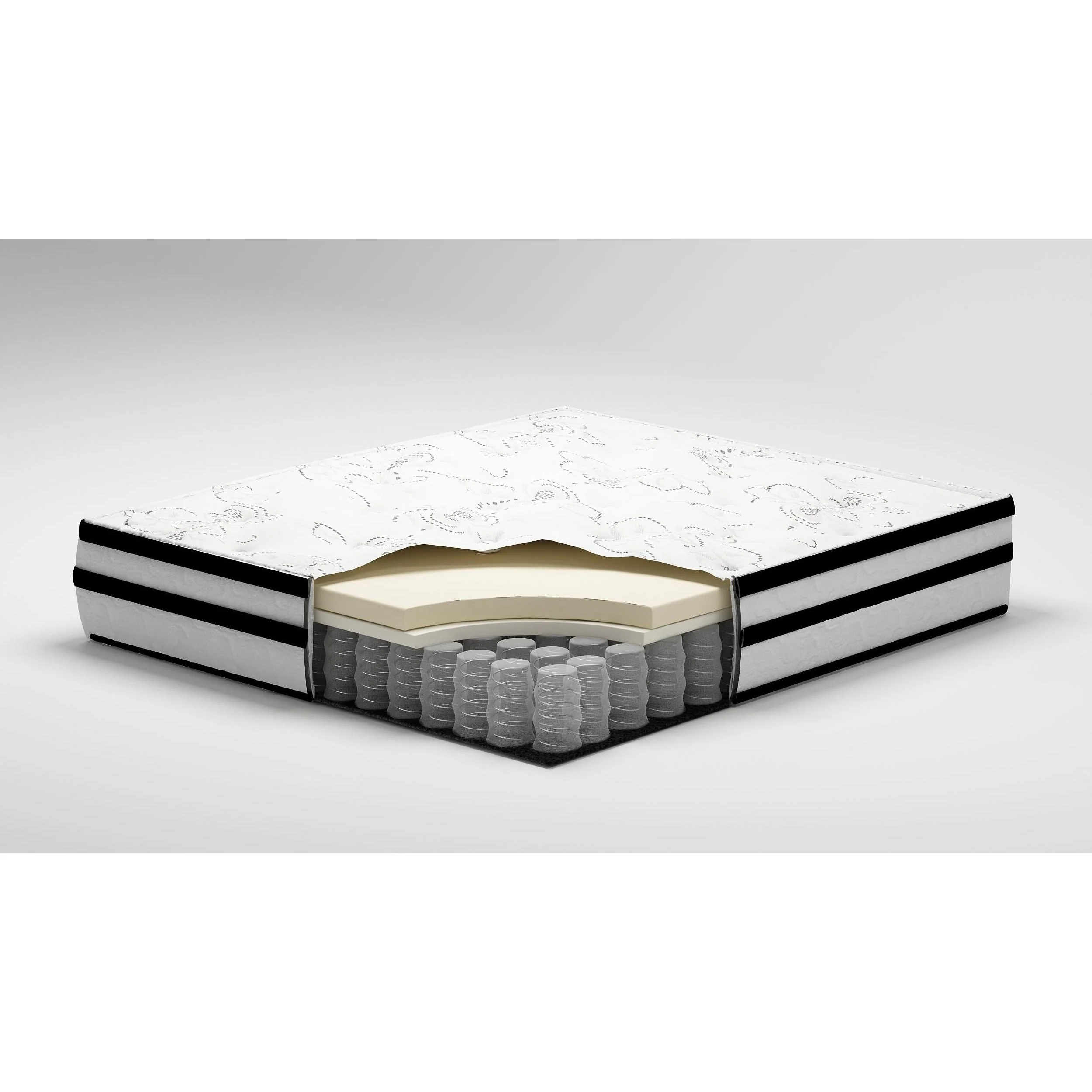 Chime - White - Queen Mattress - Pocketed Coils - Image 4