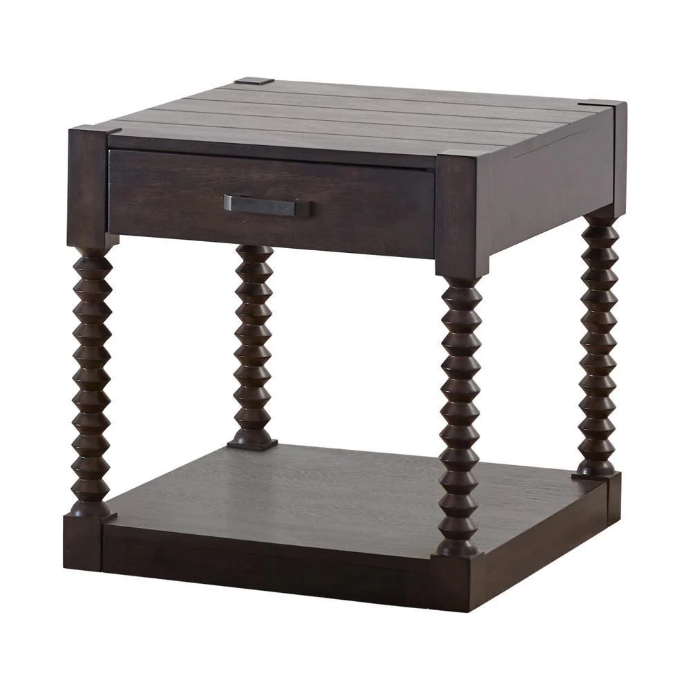 Christine - 1-drawer End Table - Brown - Image 2