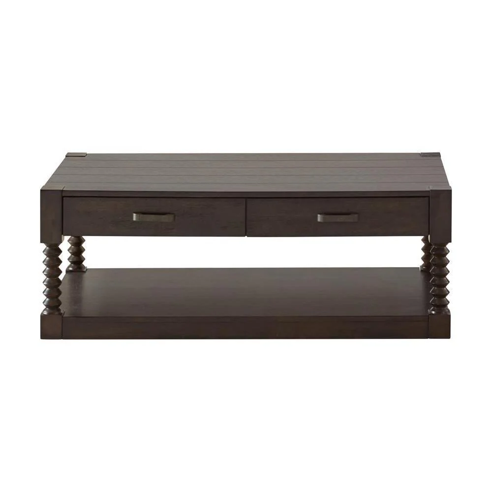 Christine - 2-drawer Coffee Table - Brown - Image 2