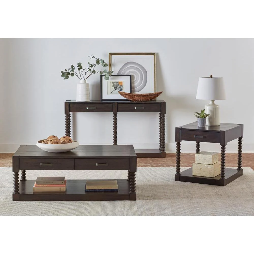 Christine - 2-drawer Coffee Table - Brown - Image 3