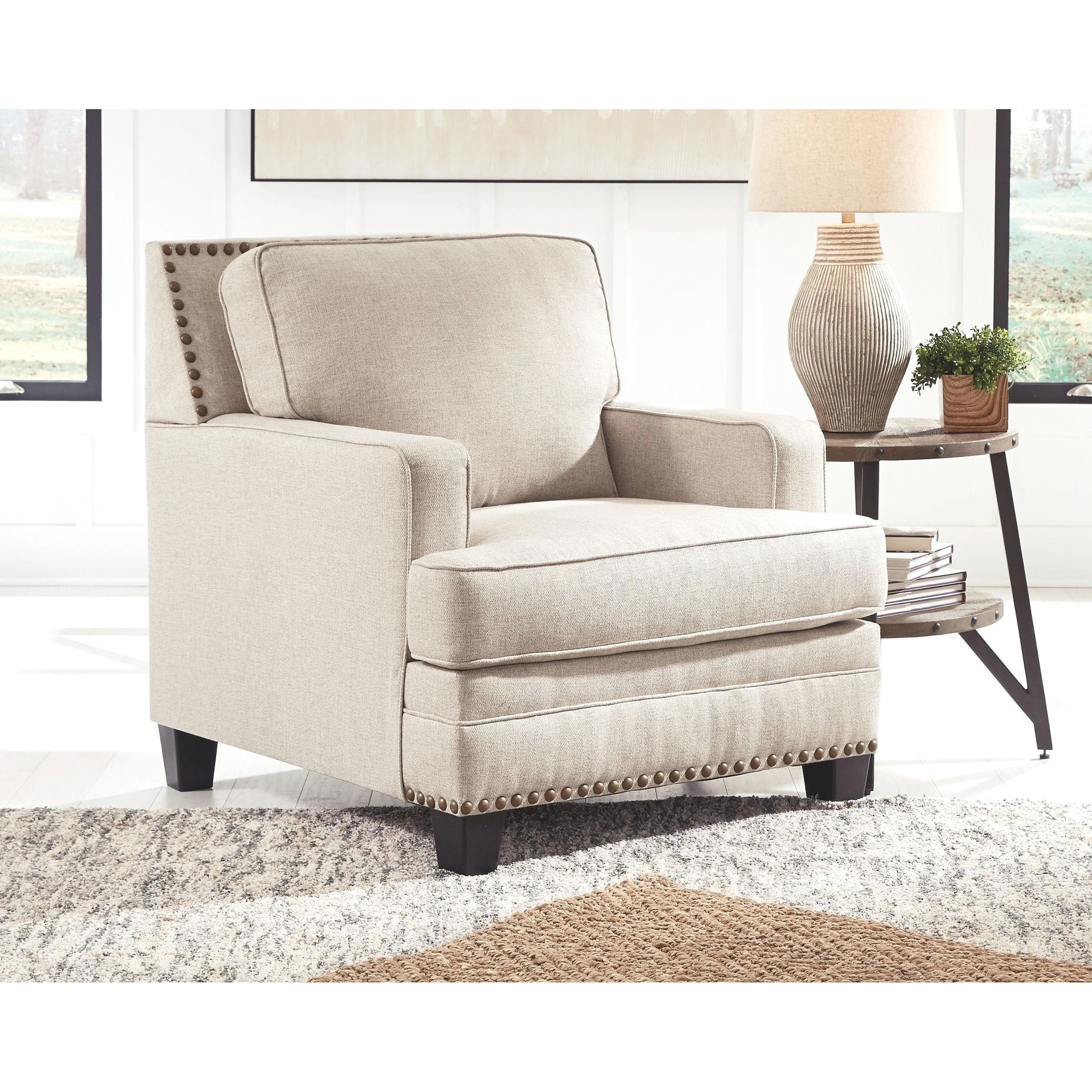 Ashley Claredon Chair in Linen - Image 53
