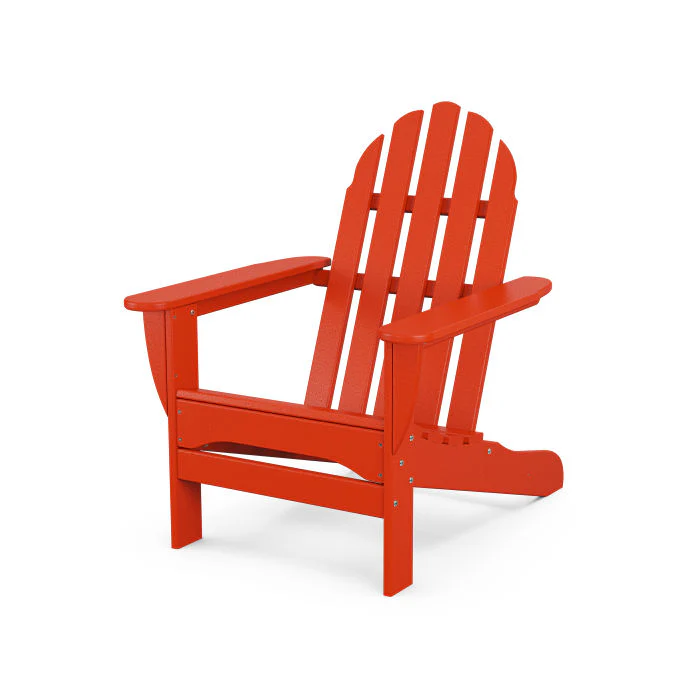 Polywood Classic Adirondack Chair in Sunset Red - Image 4