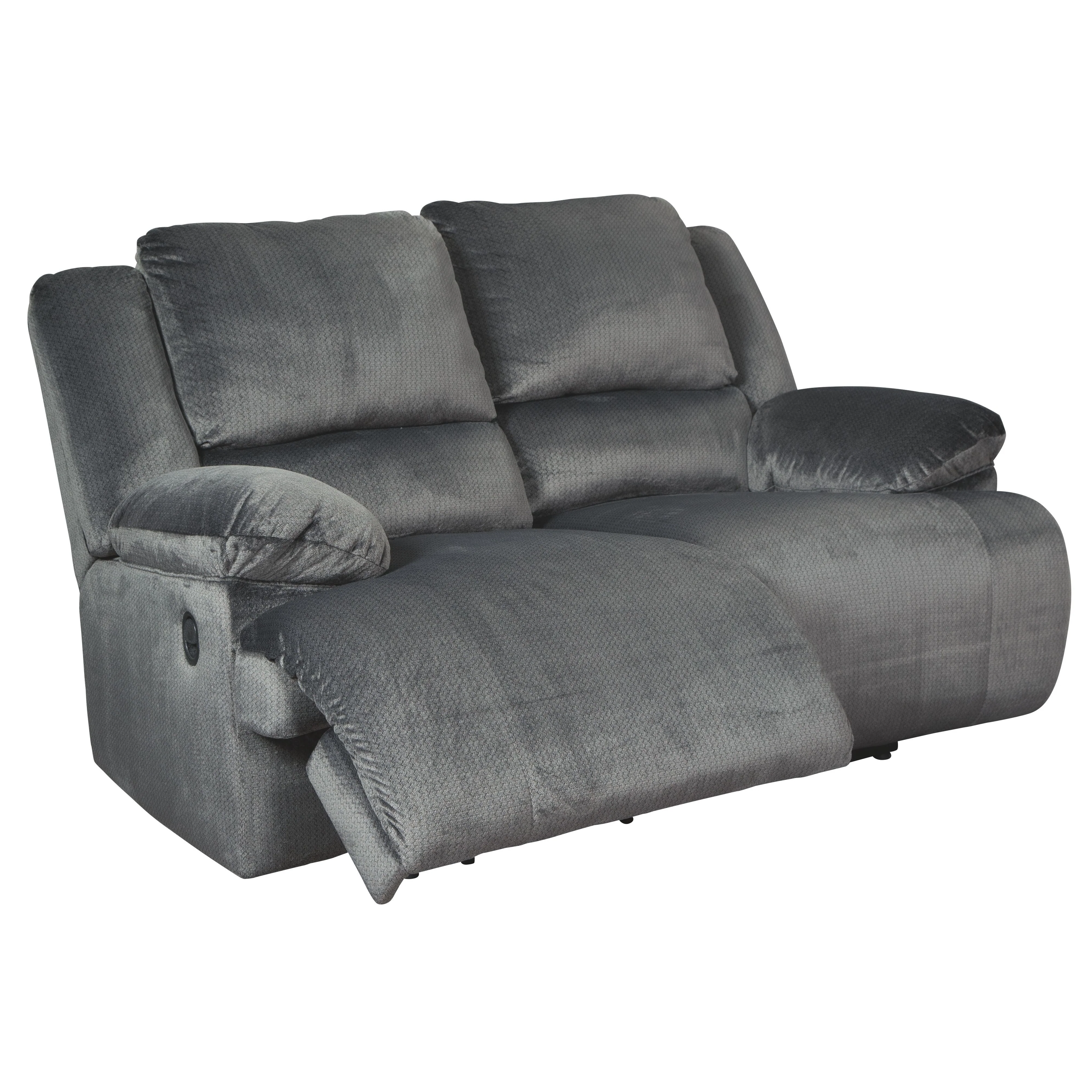 Clonmel - Charcoal - Reclining Loveseat - Image 5