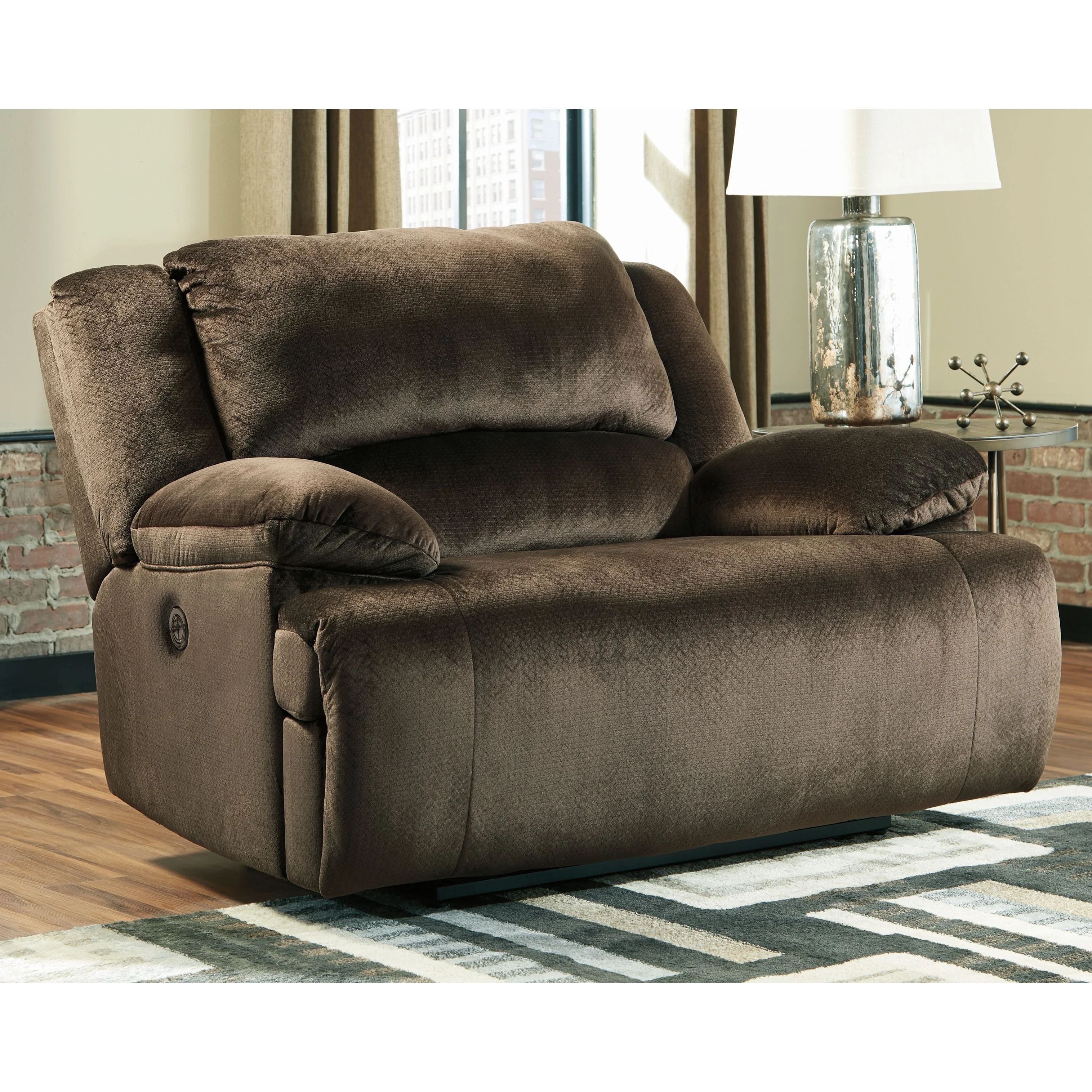 Clonmel - Chocolate - Zero Wall Power Wide Recliner - Image 2