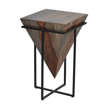 Coast to Coast Accent Table in Sierra & Black Finish