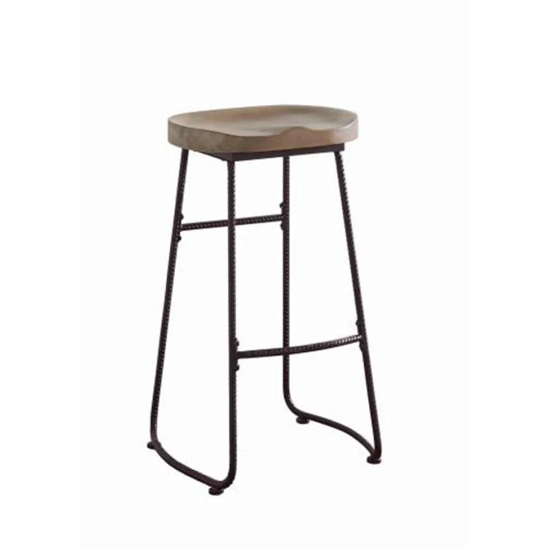 Coaster Backless Bar Stool Driftwood And Dark Bronze - Image 7