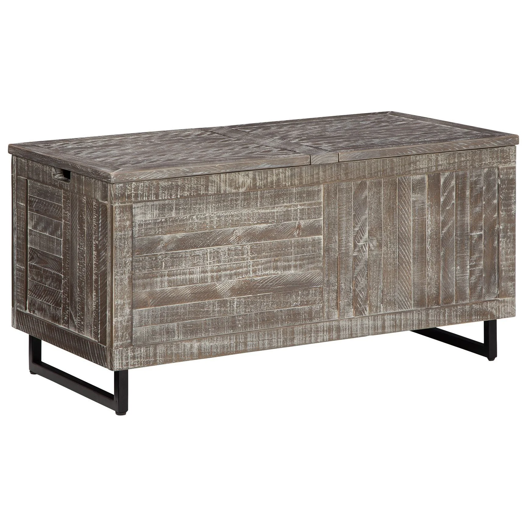 Coltport - Distressed Gray - Storage Trunk - Image 5