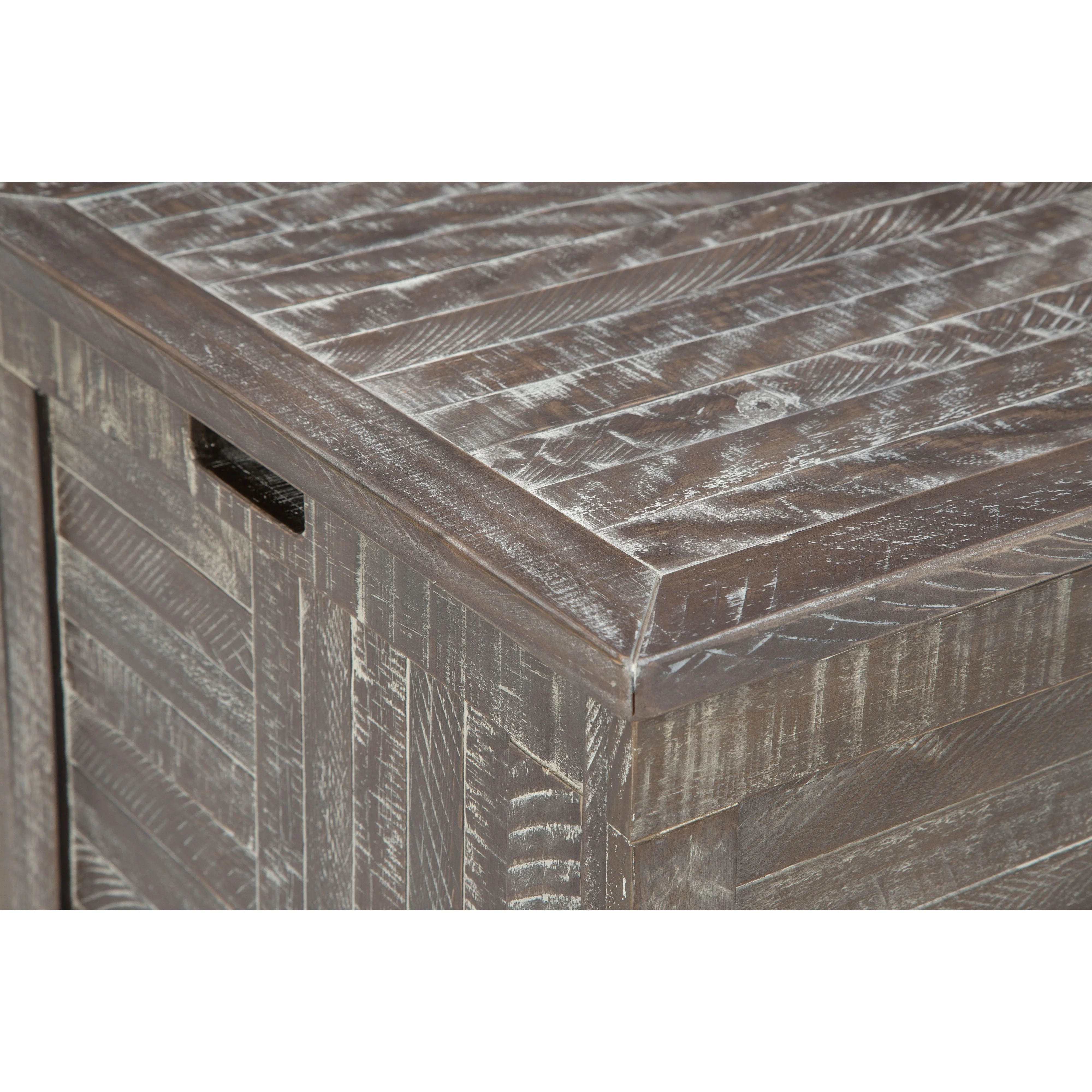 Coltport - Distressed Gray - Storage Trunk - Image 8