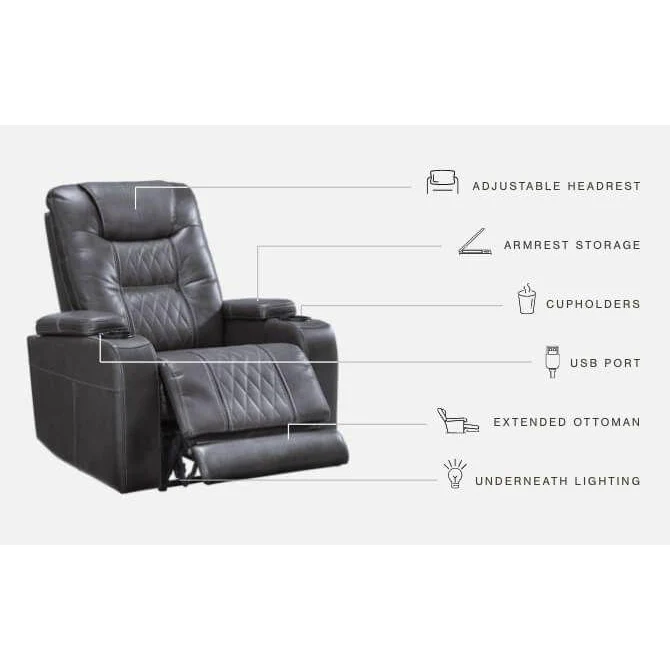 Composer - Gray - Pwr Recliner/adj Headrest - Image 18