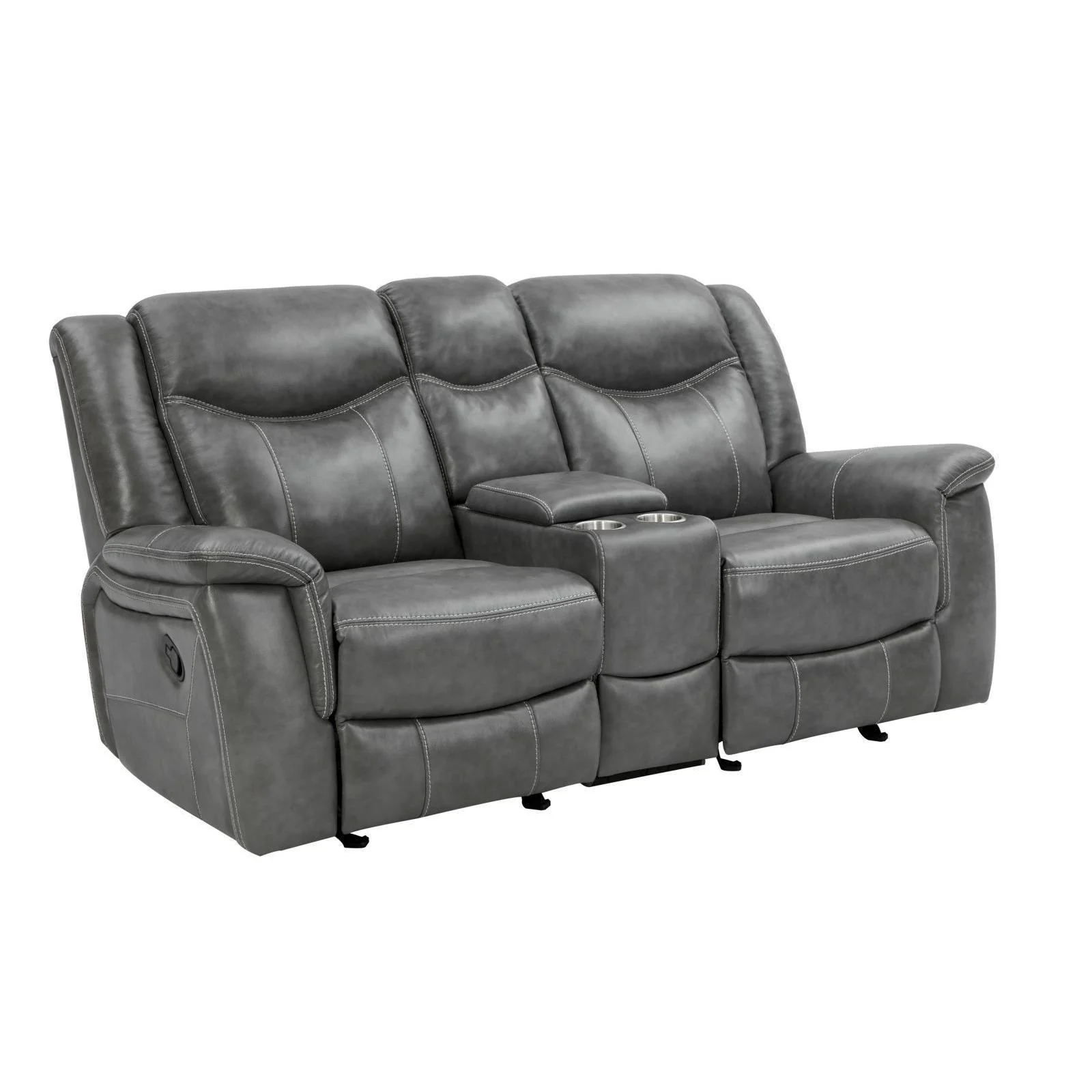 Conrad - Motion Loveseat - Gray