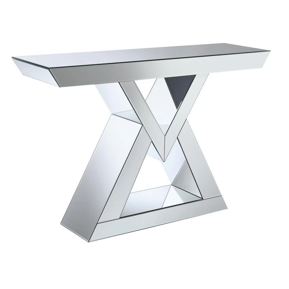 Console Table With Triangle Base - Pearl Silver - Image 2