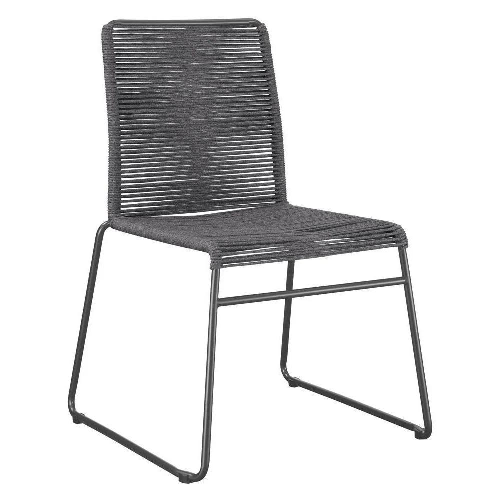 Cora - Rope - Woven Chair - Gray