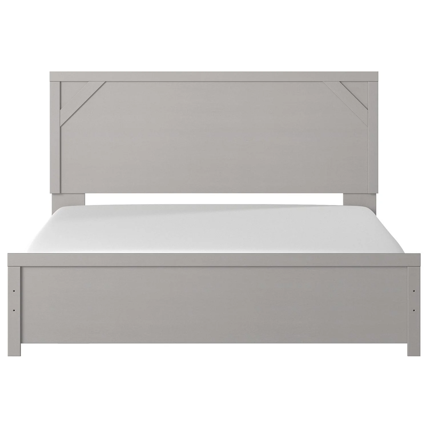 Cottenburg - Light Gray/white - King Panel Bed - Image 2