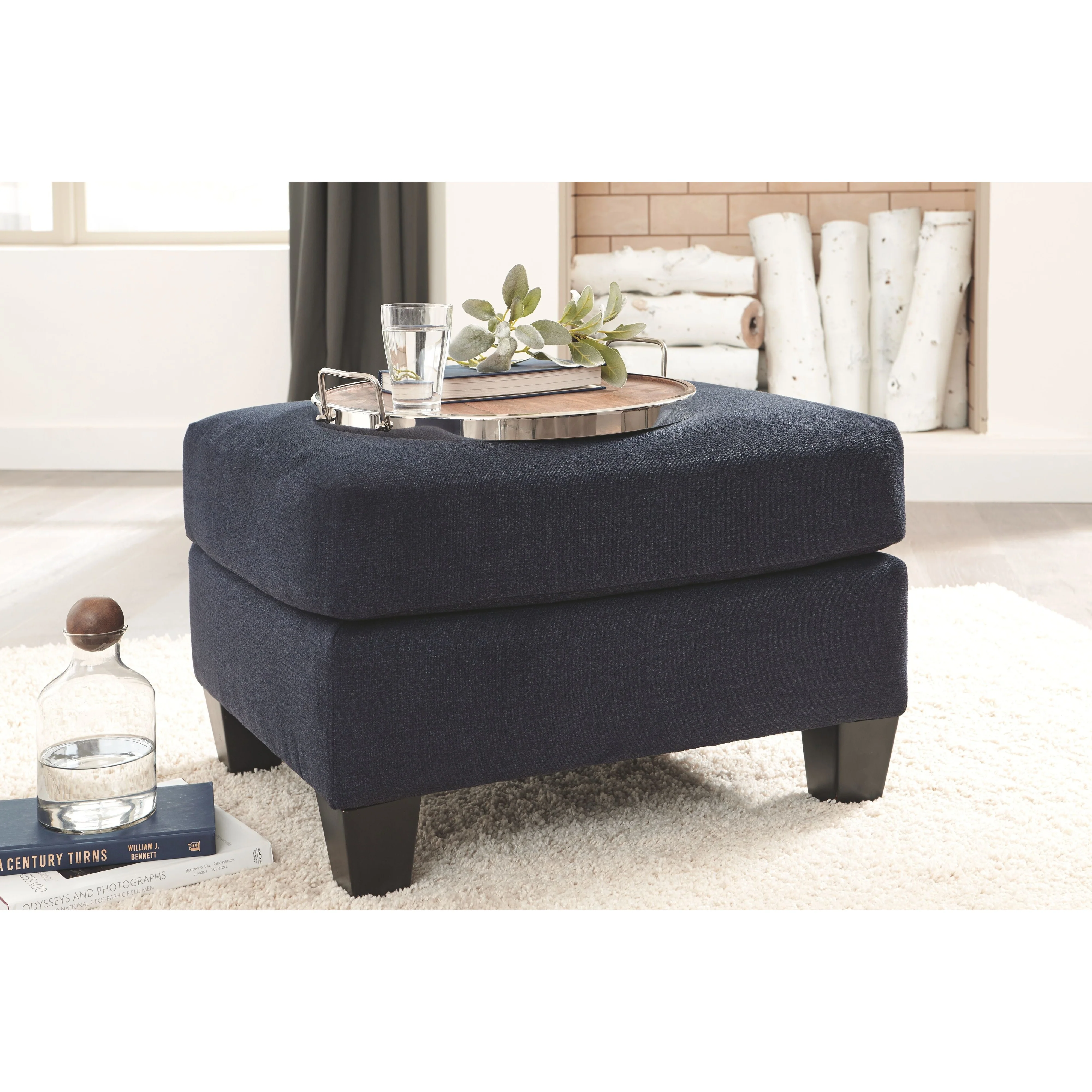 Creeal Heights - Ink - 2 Pc. - Chair With Ottoman - Image 2